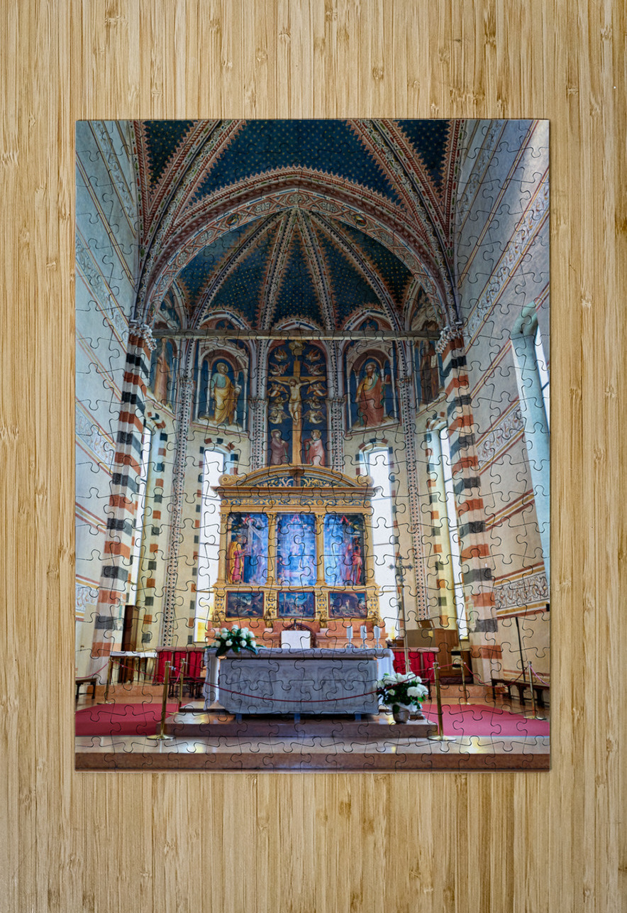 Verona Veneto Italy. The Basilica of San Zeno. Painting of Andrea Mantegna Marco Brivio Puzzle printing