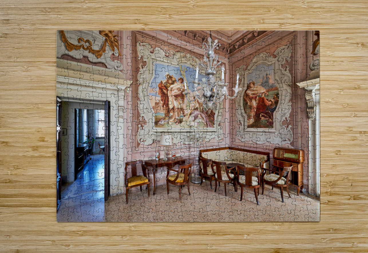 Vicenza Veneto Italy. The interiors of the Villa Valmarana ai Nani frescoed  by Giambattista and Giandomenico Tiepolo Marco Brivio Puzzle printing