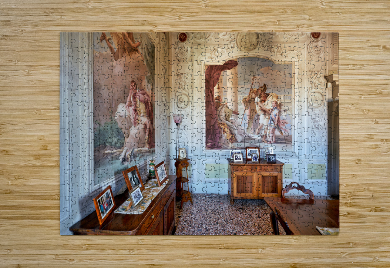 Vicenza Veneto Italy. The interiors of the Villa Valmarana ai Nani frescoed  by Giambattista and Giandomenico Tiepolo Marco Brivio Puzzle printing