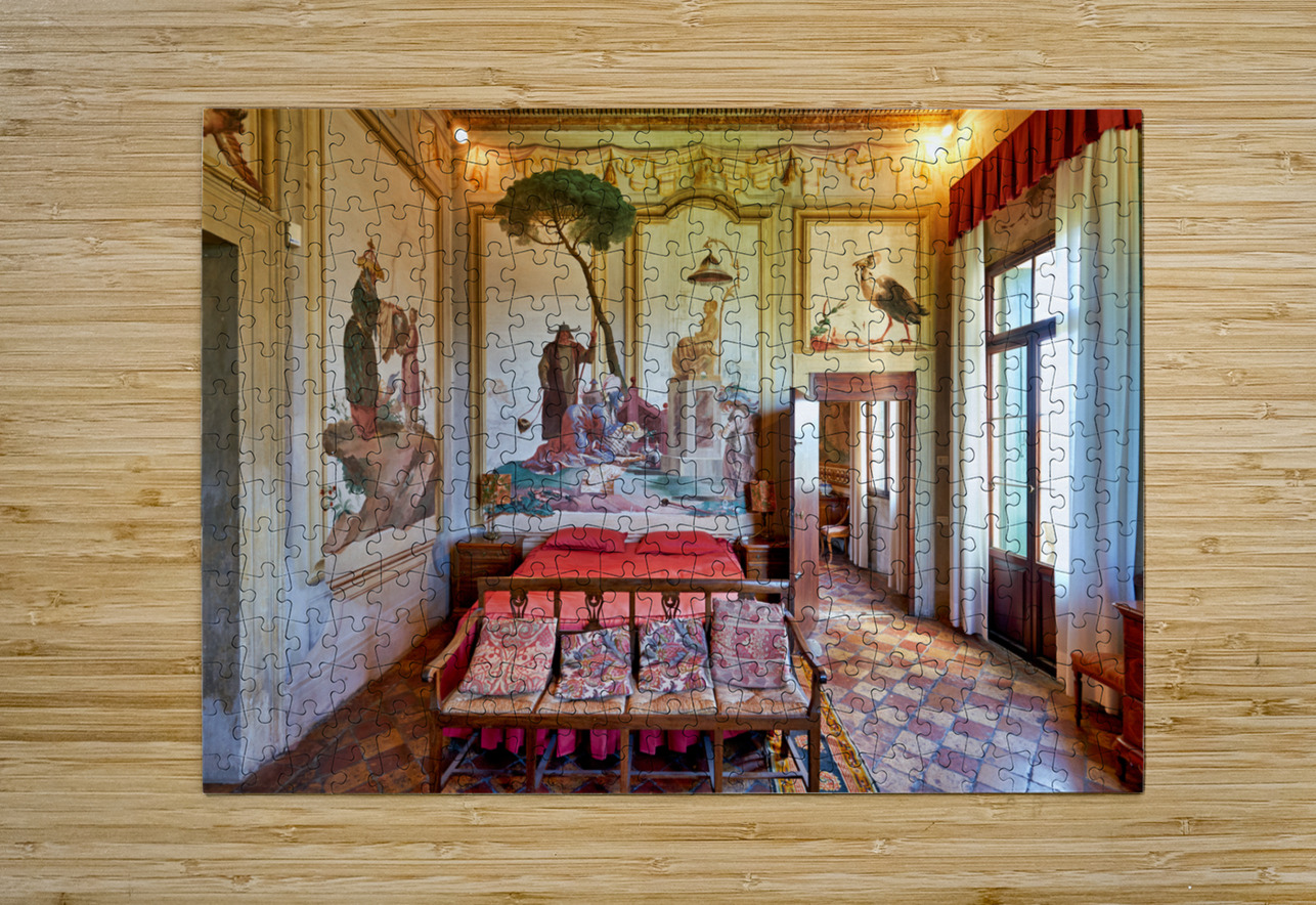 Vicenza Veneto Italy. The interiors of the Villa Valmarana ai Nani frescoed  by Giambattista and Giandomenico Tiepolo Marco Brivio Puzzle printing