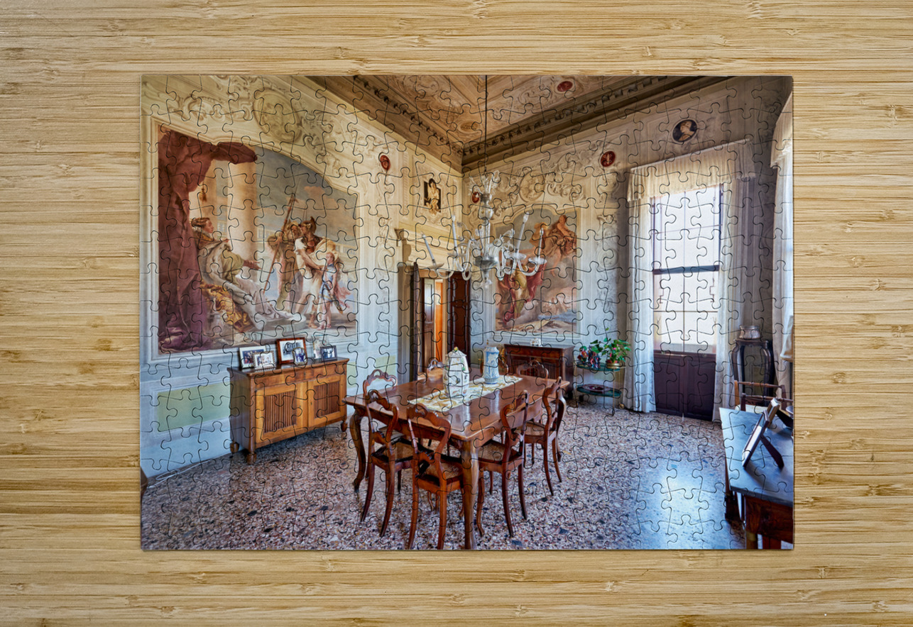 Vicenza Veneto Italy. The interiors of the Villa Valmarana ai Nani frescoed  by Giambattista and Giandomenico Tiepolo Marco Brivio Puzzle printing