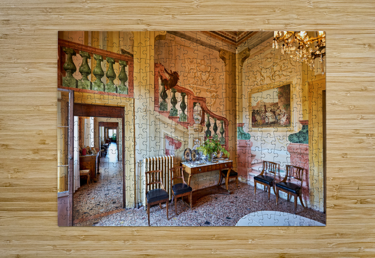 Vicenza Veneto Italy. The interiors of the Villa Valmarana ai Nani frescoed  by Giambattista and Giandomenico Tiepolo Marco Brivio Puzzle printing