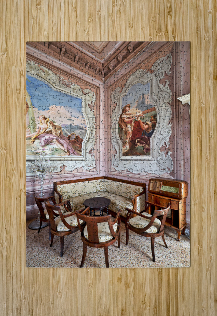 Vicenza Veneto Italy. The interiors of the Villa Valmarana ai Nani frescoed  by Giambattista and Giandomenico Tiepolo Marco Brivio Puzzle printing