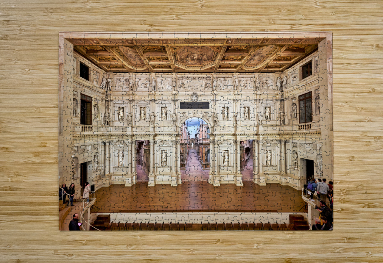 Vicenza Veneto Italy. The interiors of the Teatro Olimpico Olympic Theatre Marco Brivio Puzzle printing