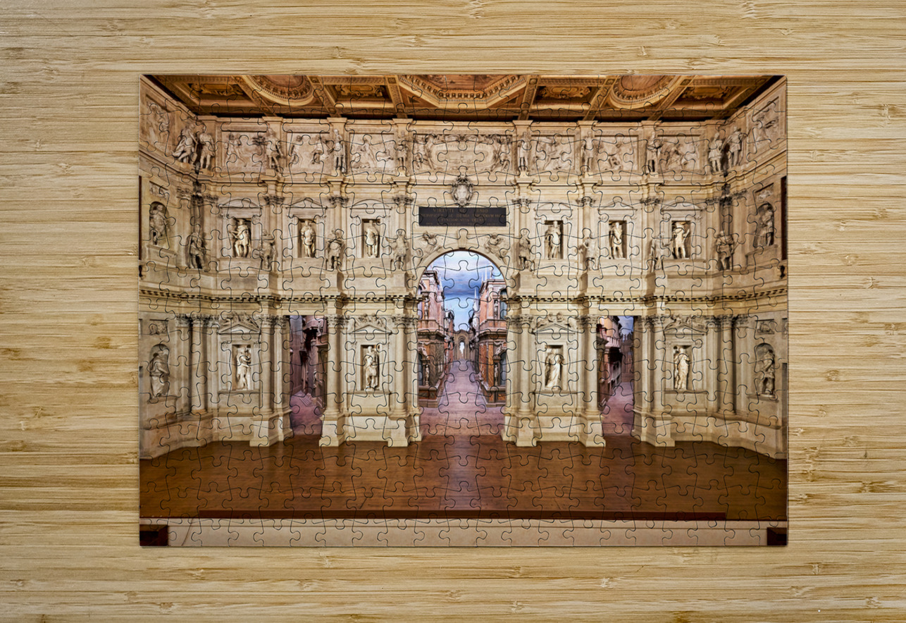 Vicenza Veneto Italy. The interiors of the Teatro Olimpico Olympic Theatre Marco Brivio Puzzle printing
