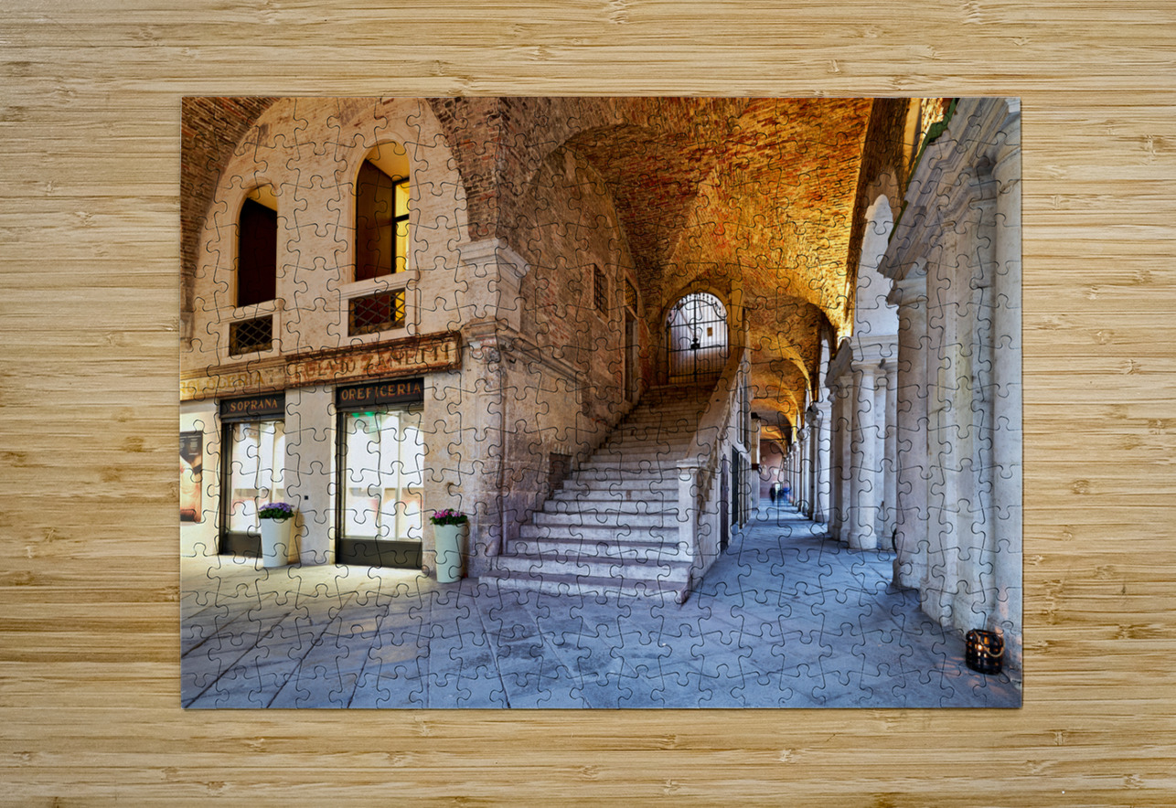 Medieval arcade in Piazza dei Signori. Vicenza Veneto Italy Marco Brivio Puzzle printing