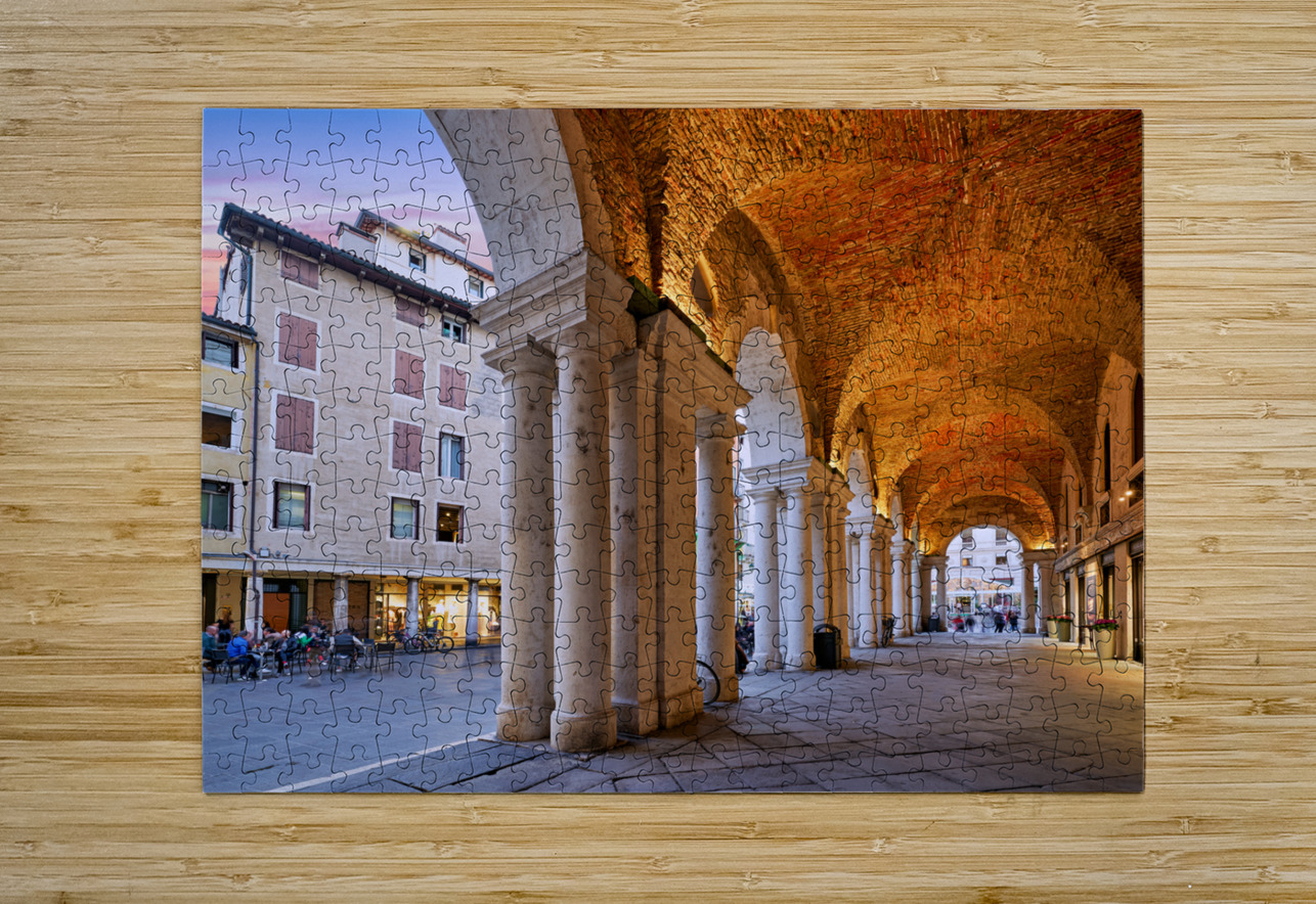 Medieval arcade in Piazza dei Signori. Vicenza Veneto Italy Marco Brivio Puzzle printing