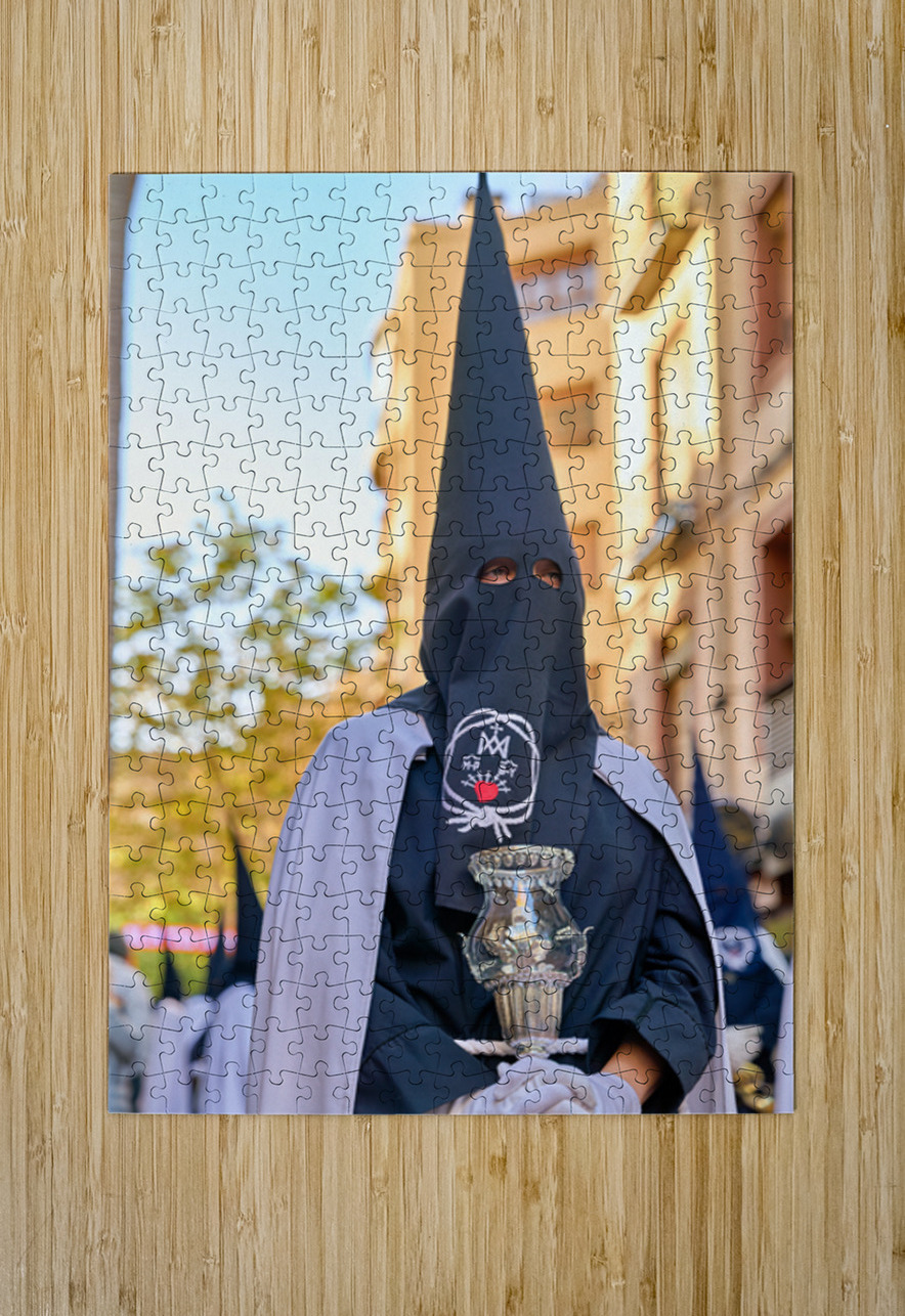 Zaragoza. Saragossa. Aragon. Spain.  Processions of the Easter Holy Week Marco Brivio Puzzle printing