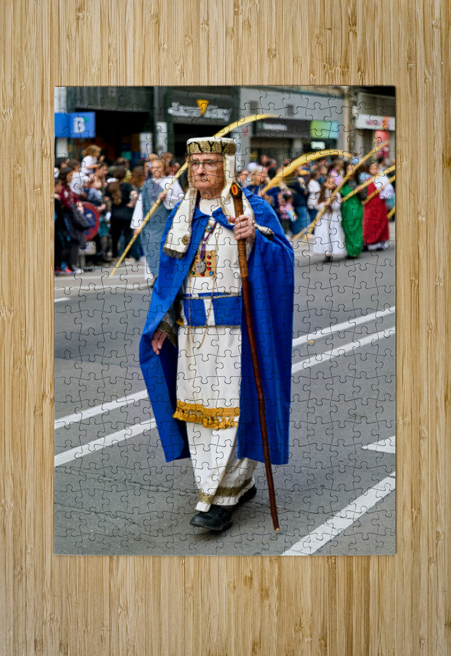 Zaragoza. Saragossa. Aragon. Spain.  Processions of the Easter Holy Week Marco Brivio Puzzle printing