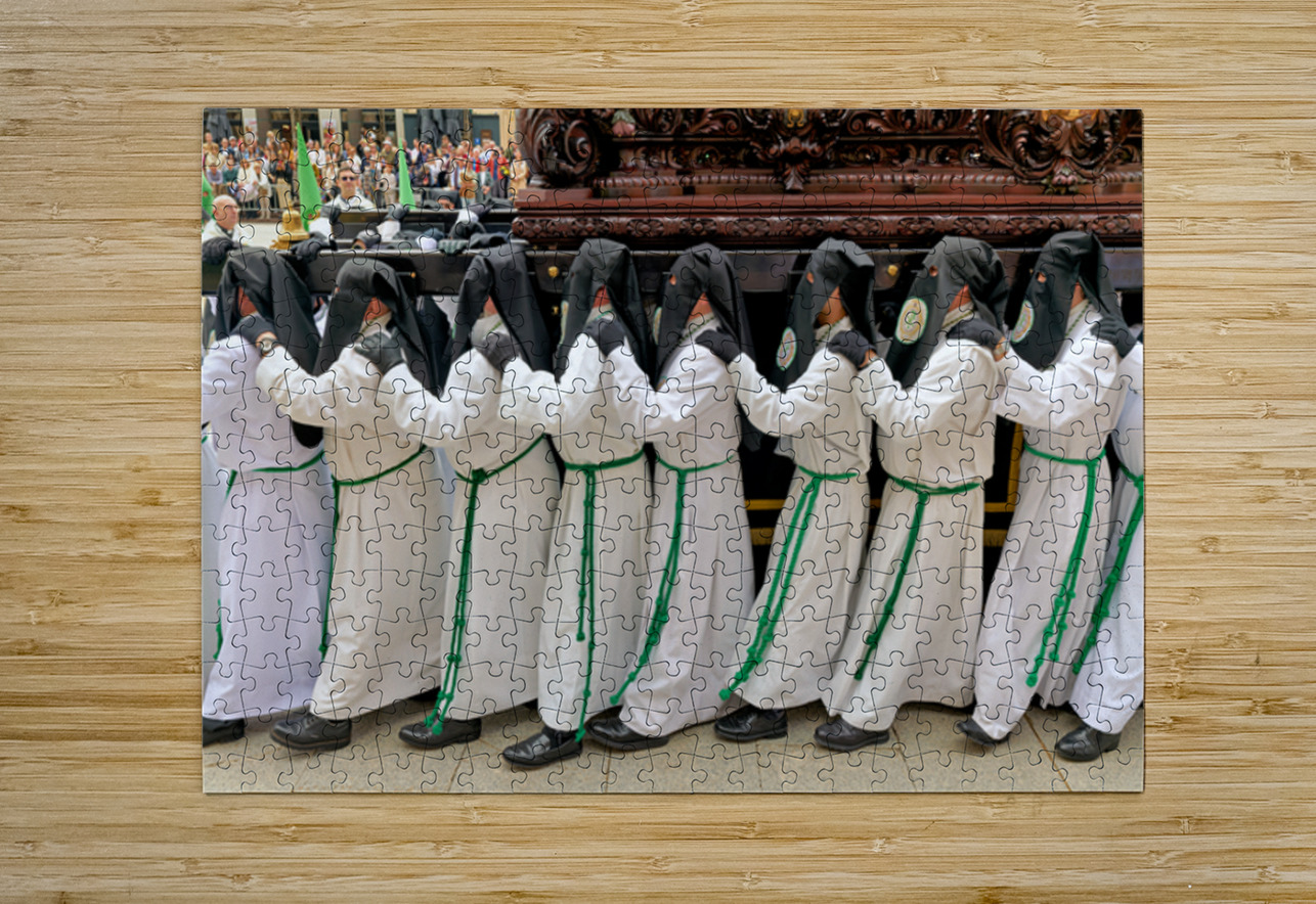 Zaragoza. Saragossa. Aragon. Spain.  Processions of the Easter Holy Week Marco Brivio Puzzle printing