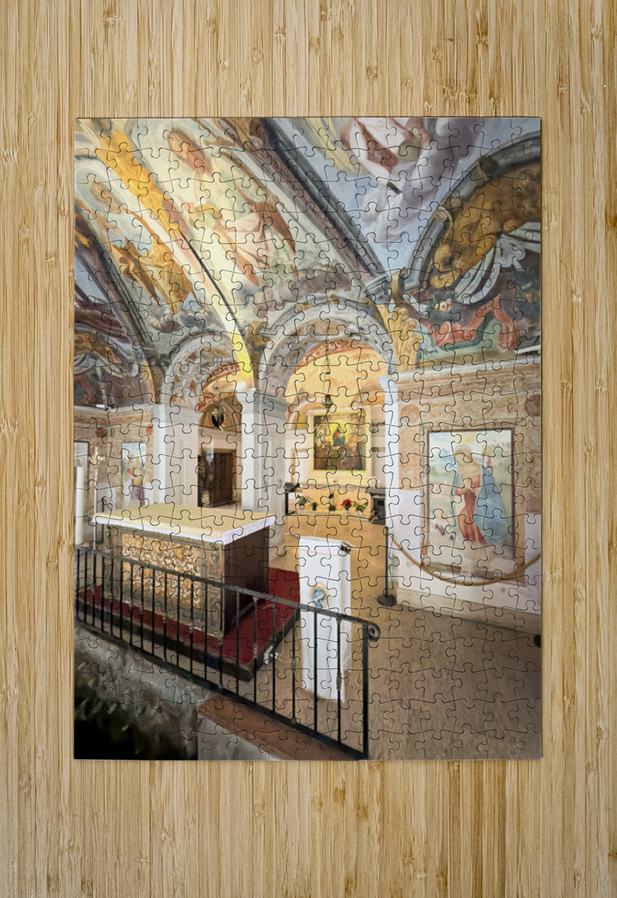 Interior of Santa Maria alla Fontana church in Milan Italy wit Marco Brivio Puzzle printing
