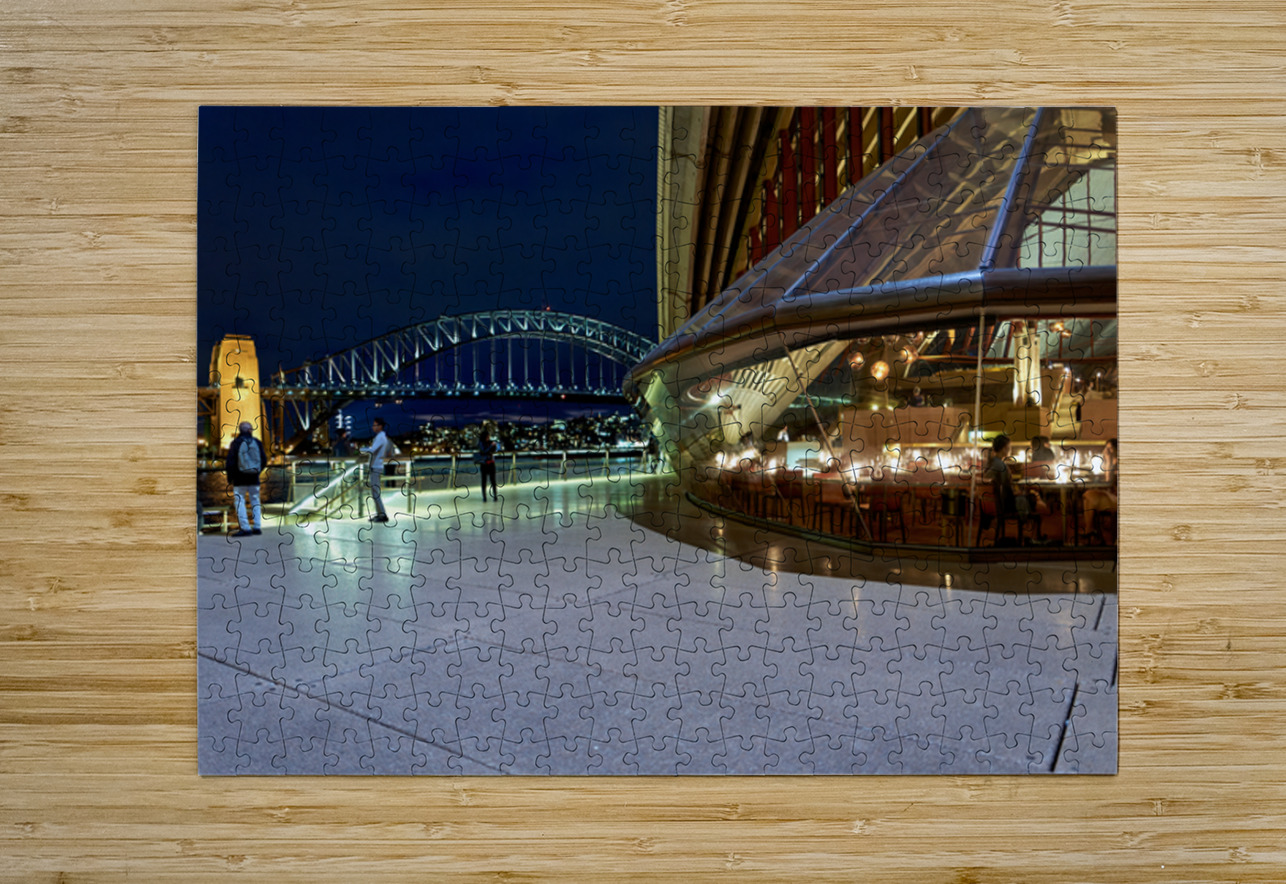 Sydney Opera House and Harbour Bridge at night. Marco Brivio Puzzle printing