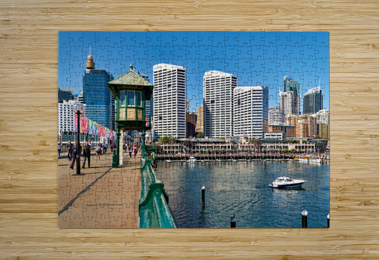 Sydney Harbour with boats and buildings on a sunny day. Marco Brivio Puzzle printing