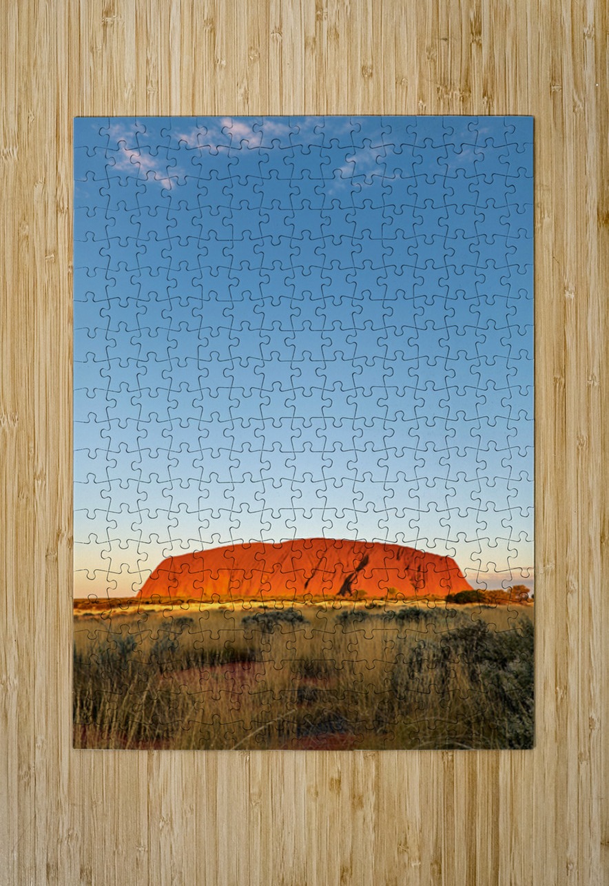 Uluru bathed in golden sunset light Australia. Marco Brivio Puzzle printing