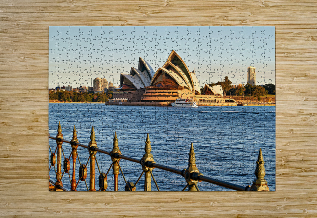 Sydney Opera House and harbor at sunset. Marco Brivio Puzzle printing
