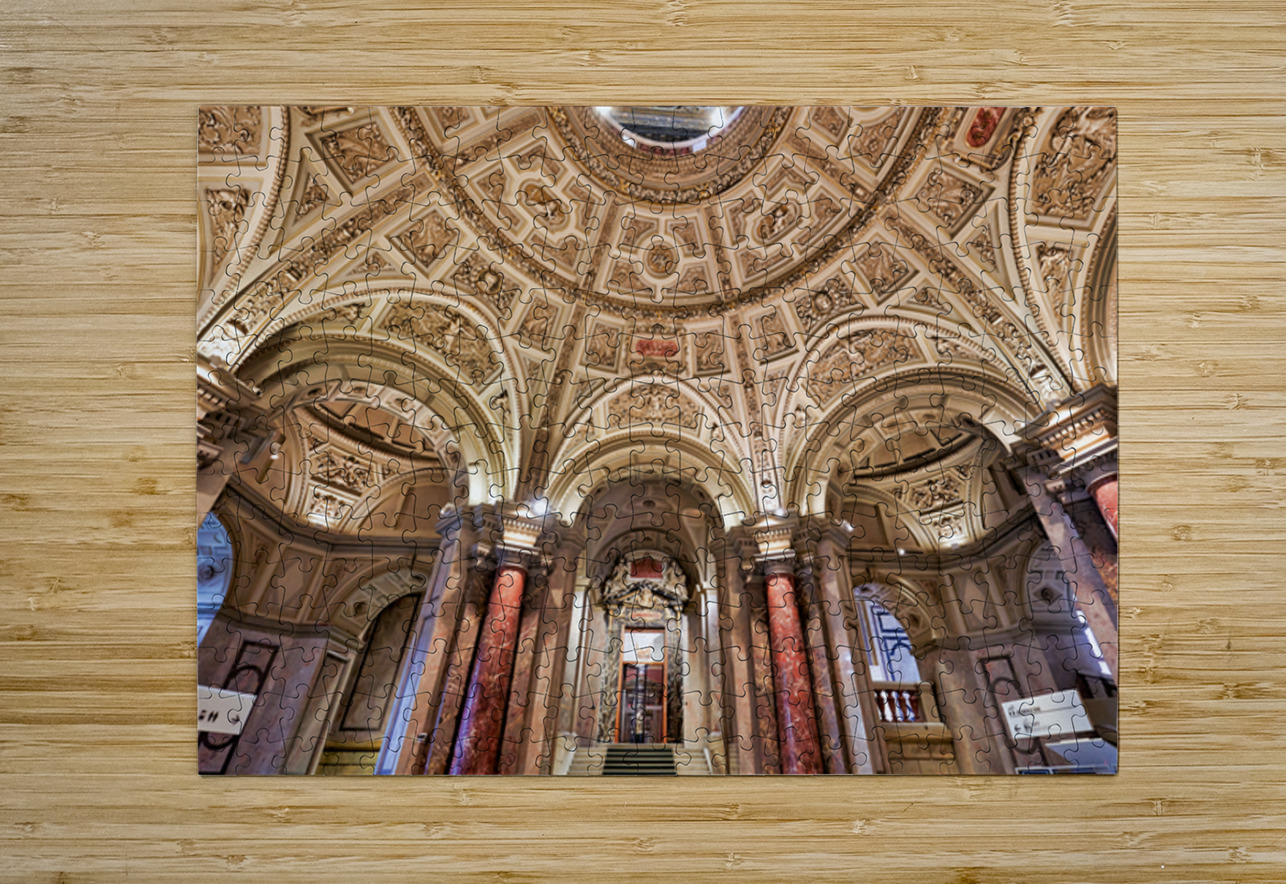 Ornate domed museum interior with grand architecture. Marco Brivio Puzzle printing