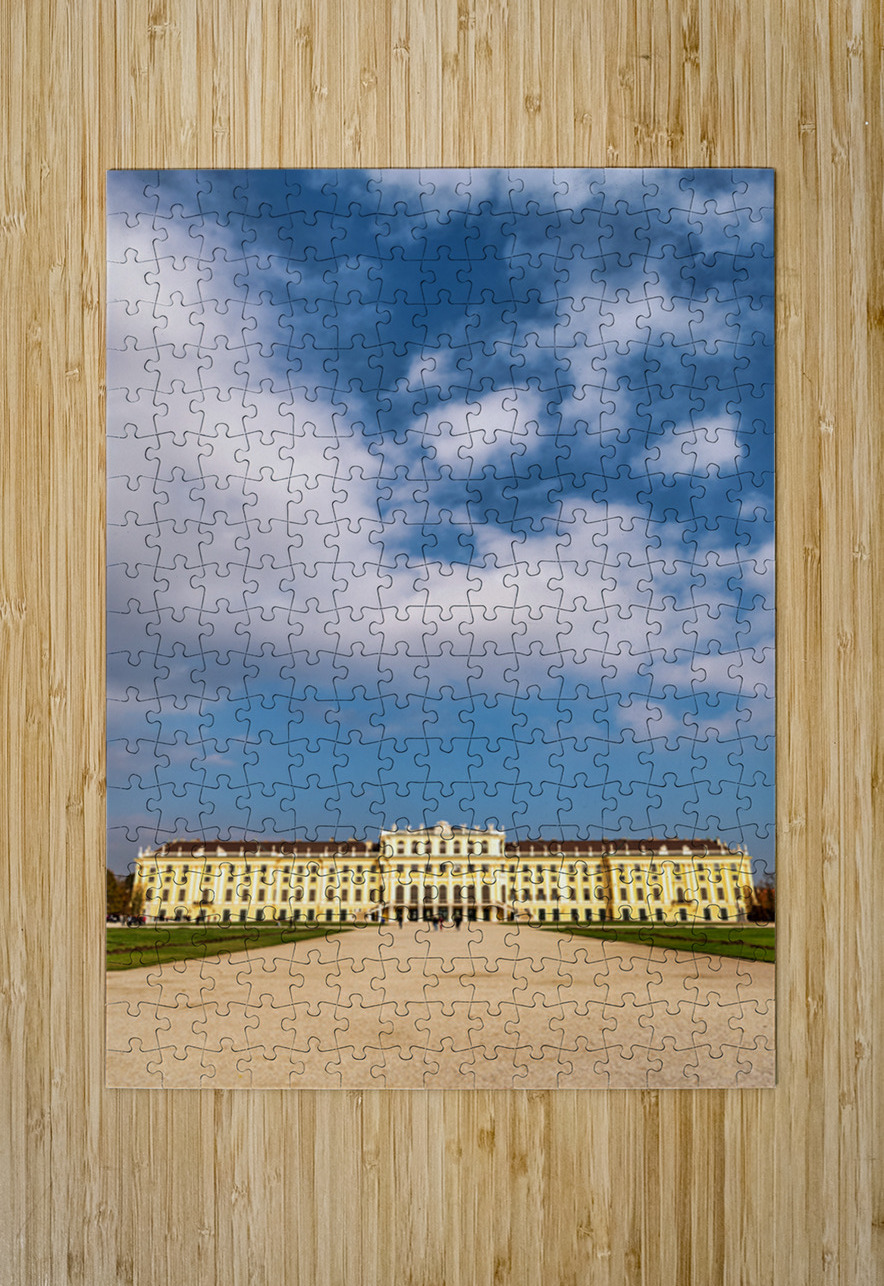 Schönbrunn Palace and gardens under a beautiful cloudy sky. Marco Brivio Puzzle printing