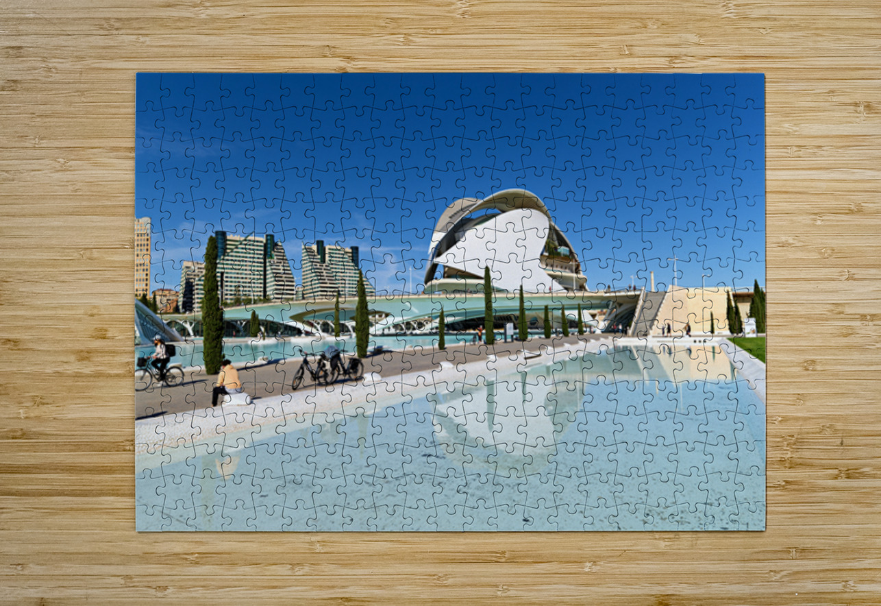 Valencia City of Arts and Sciences with Palau de les Arts Reina  Marco Brivio Puzzle printing