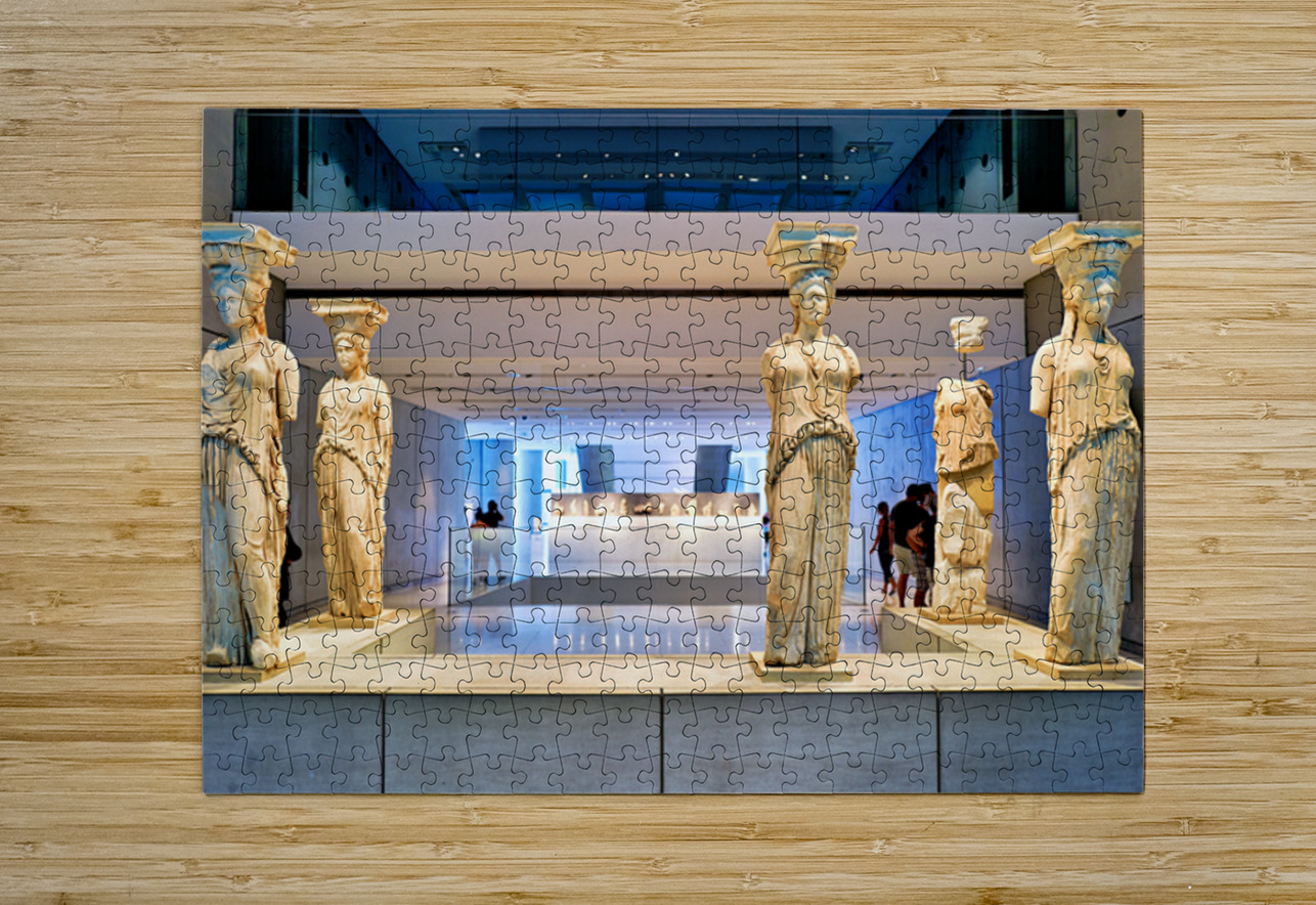 Caryatids on display at the Acropolis Museum in Athens Greece Marco Brivio Puzzle printing