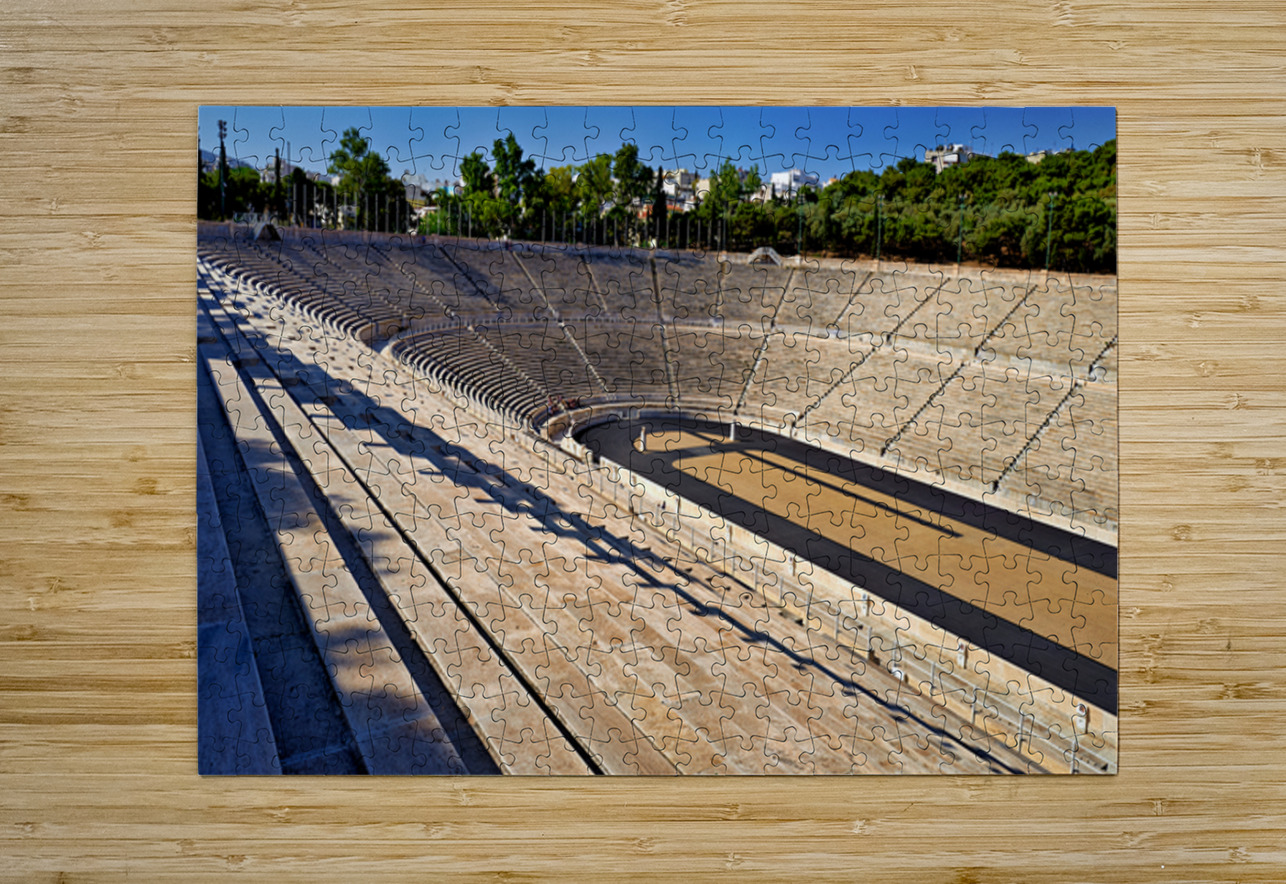 Panathenaic Stadium in Athens during a warm sunny day Marco Brivio Puzzle printing