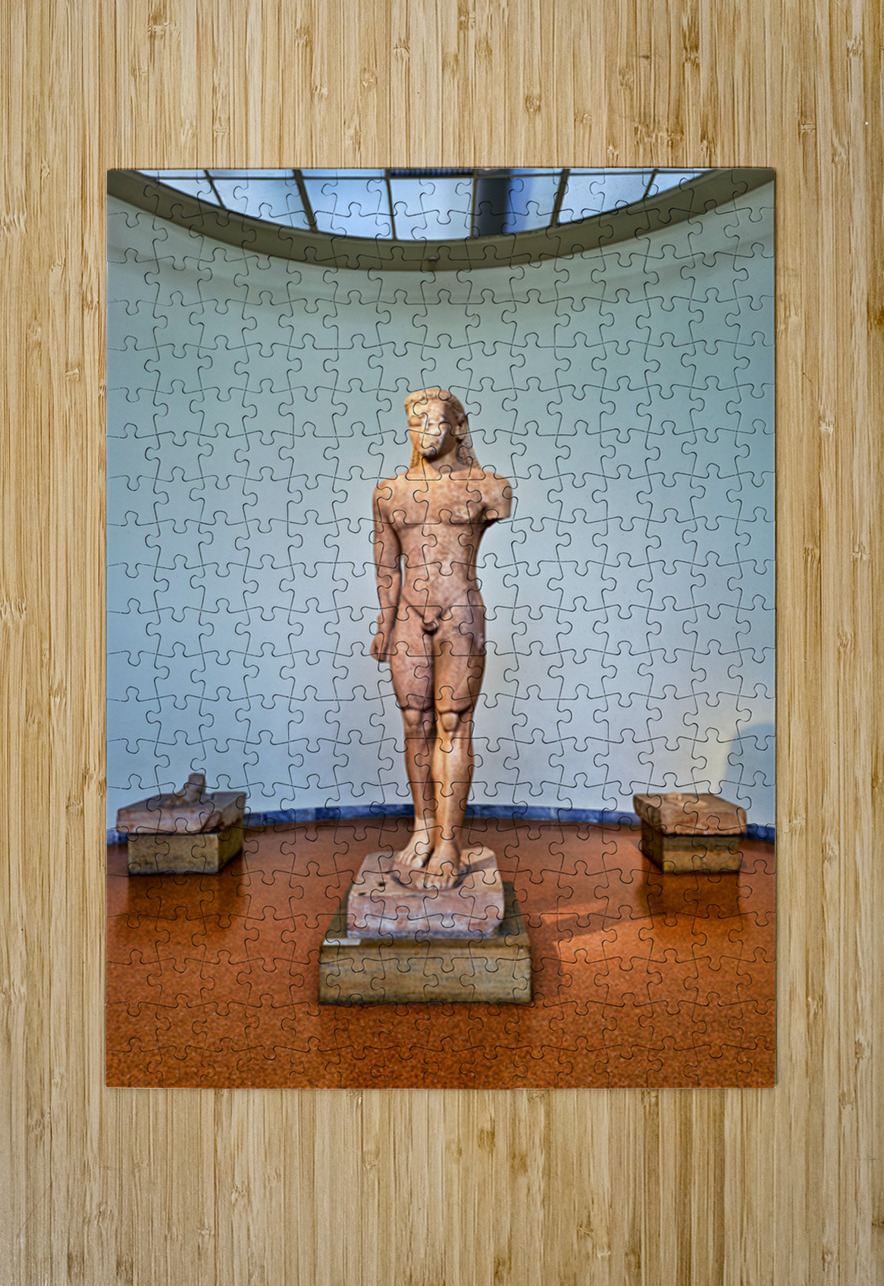 Statue of youth in National Archaeological Museum of Athens Gree Marco Brivio Puzzle printing