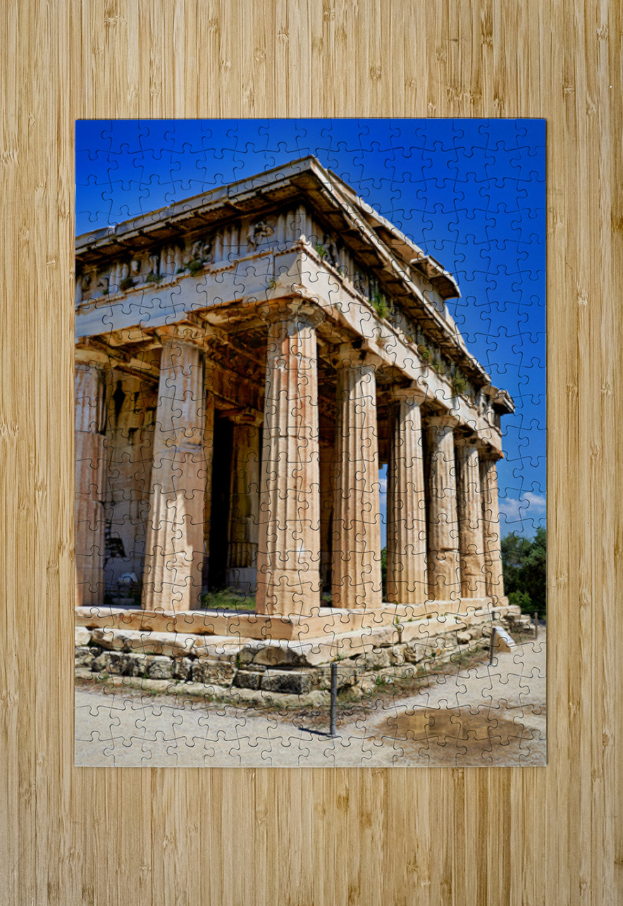 Visit to temple of hephaestus in ancient agora of athens greece Marco Brivio Puzzle printing