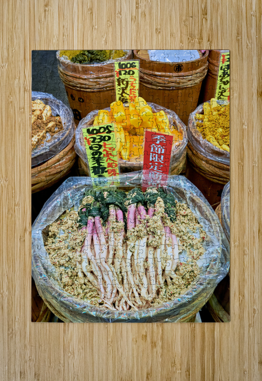 Colors and activities at Nishiki Market in Kyoto Japan Marco Brivio Puzzle printing