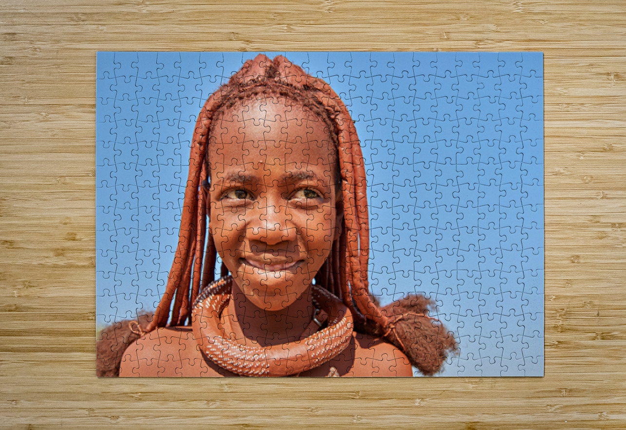 Portrait of a Himba woman in Kunene region of Namibia Marco Brivio Puzzle printing