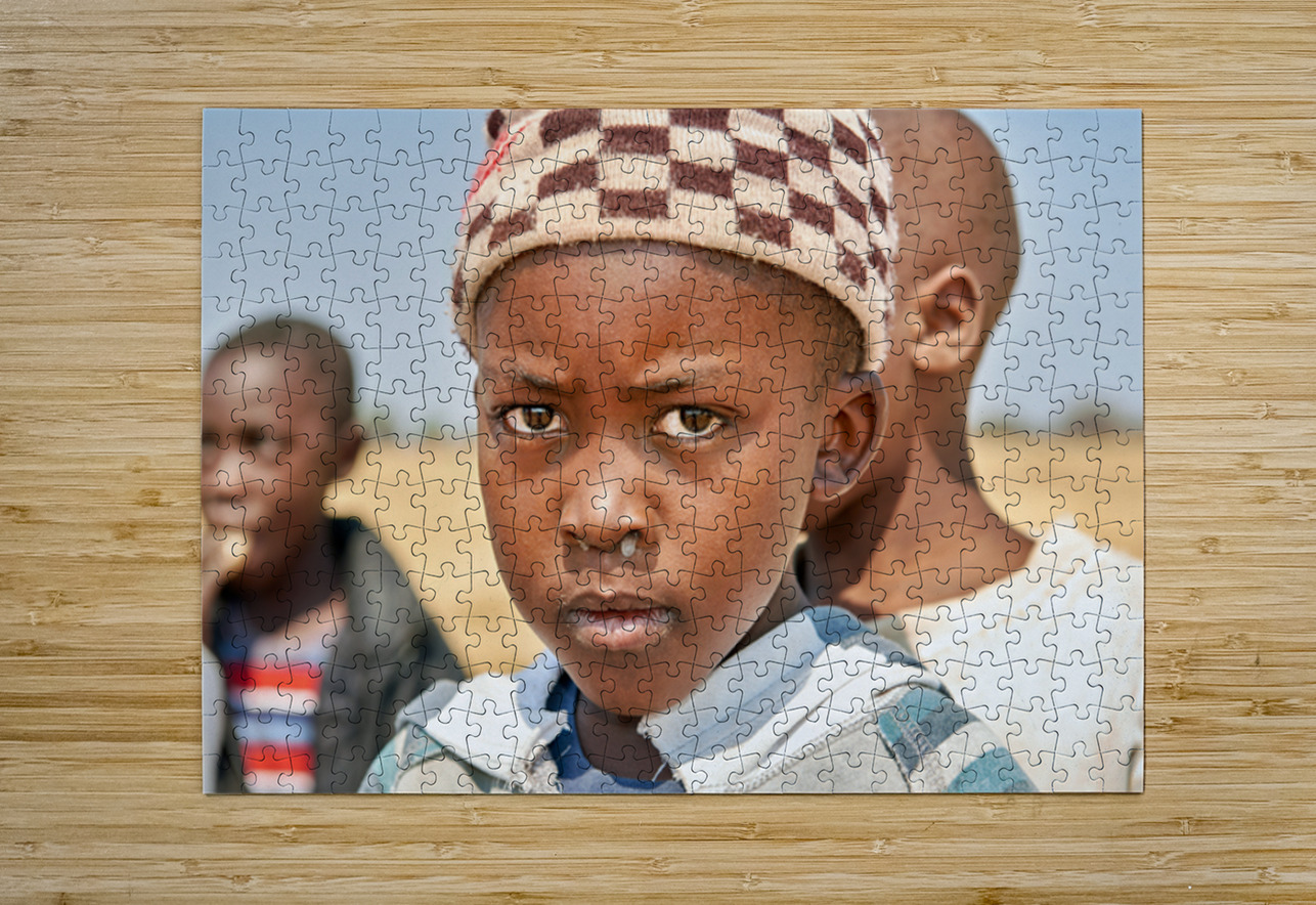 Portrait of a boy in Kavango Region Namibia during the day Marco Brivio Puzzle printing