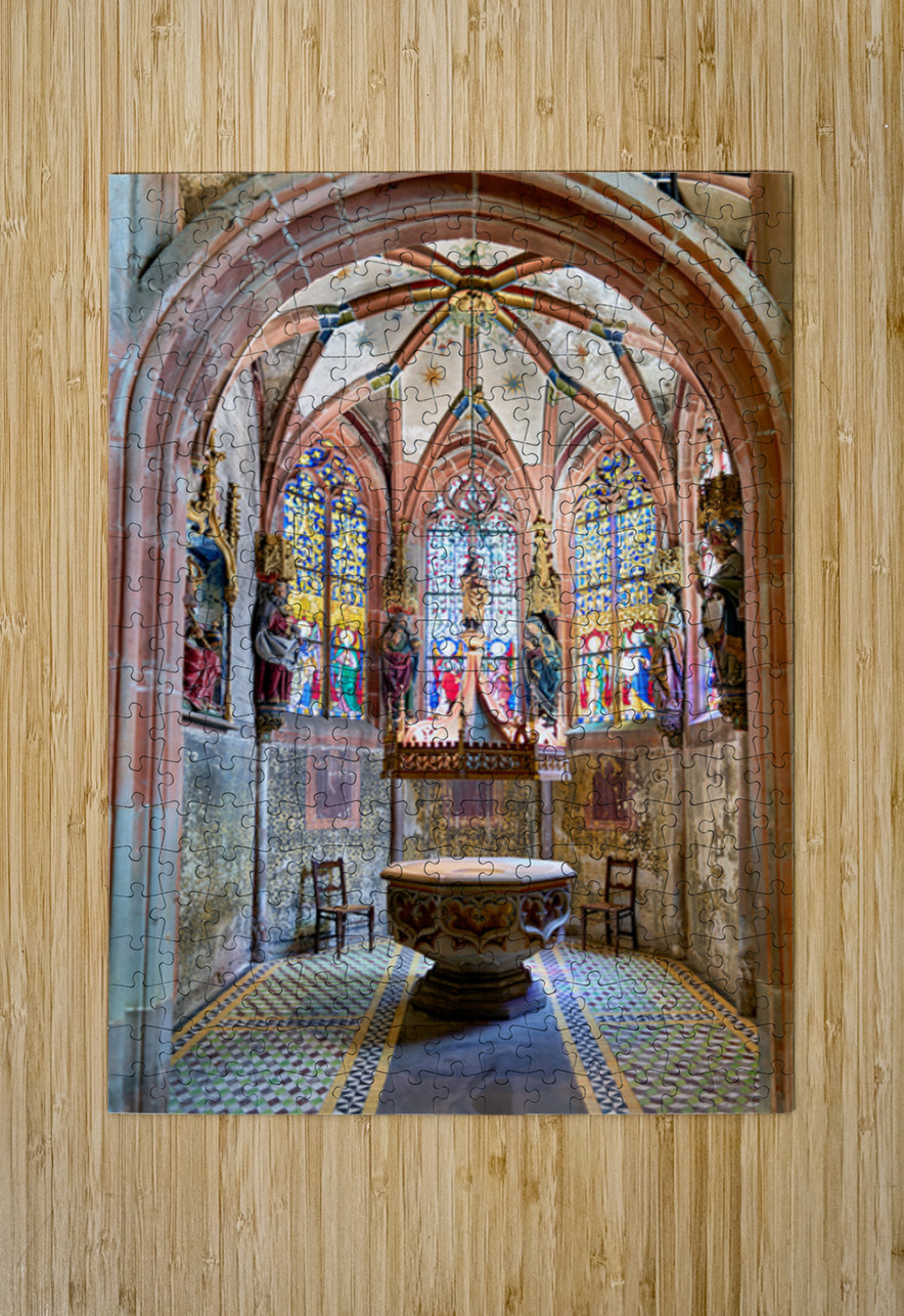 Exploring the interior of Saint Pierre le Jeune church in Strasb Marco Brivio Puzzle printing