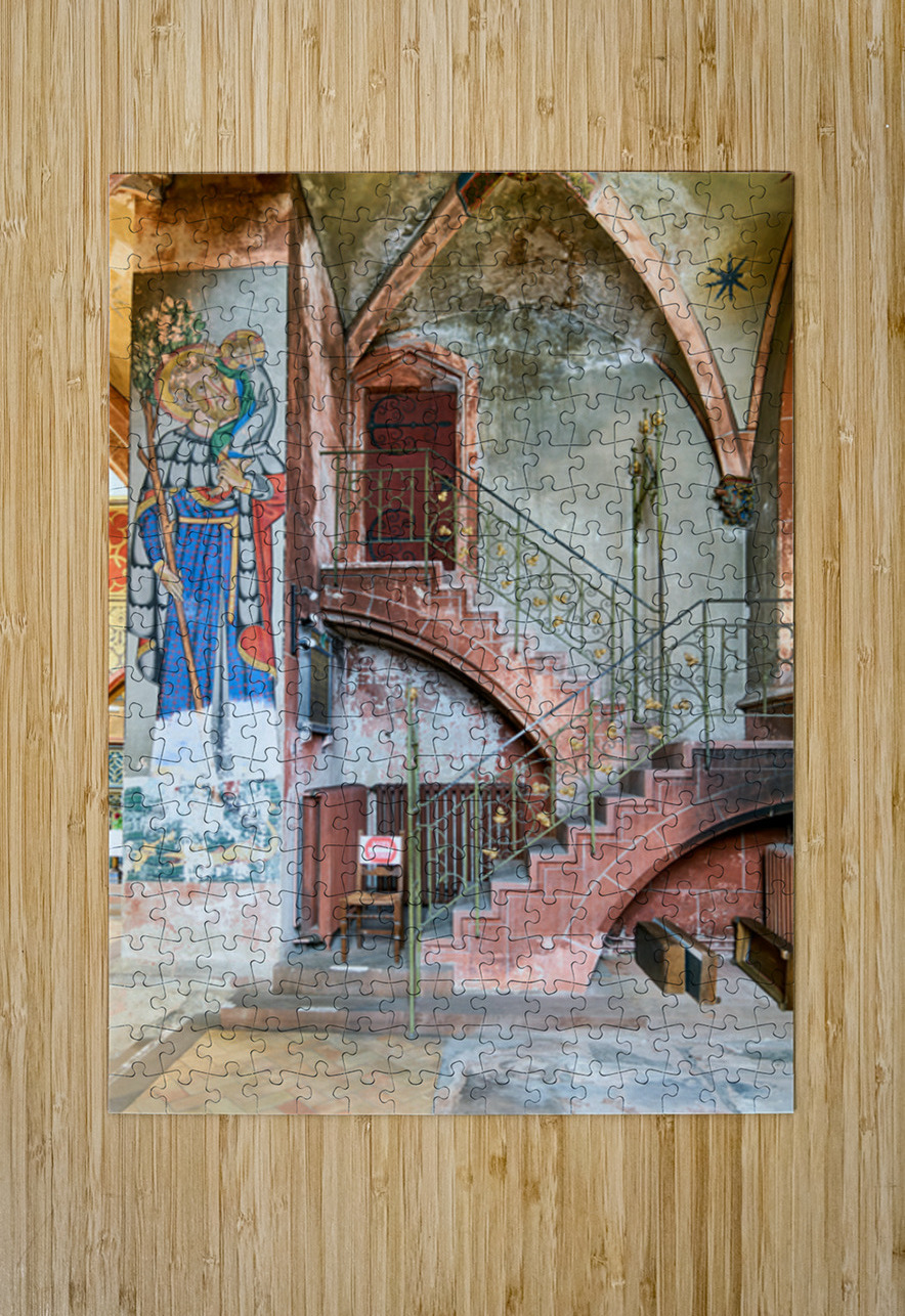 Exploring Saint Pierre le Jeune church in Strasbourg Alsace Marco Brivio Puzzle printing