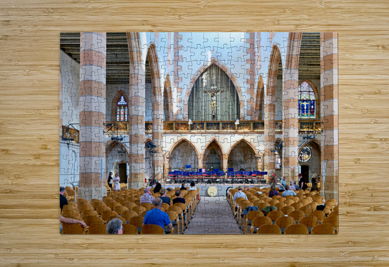 Concert event at Eglise Saint Matthieu in Colmar Alsace with vis Marco Brivio Puzzle printing