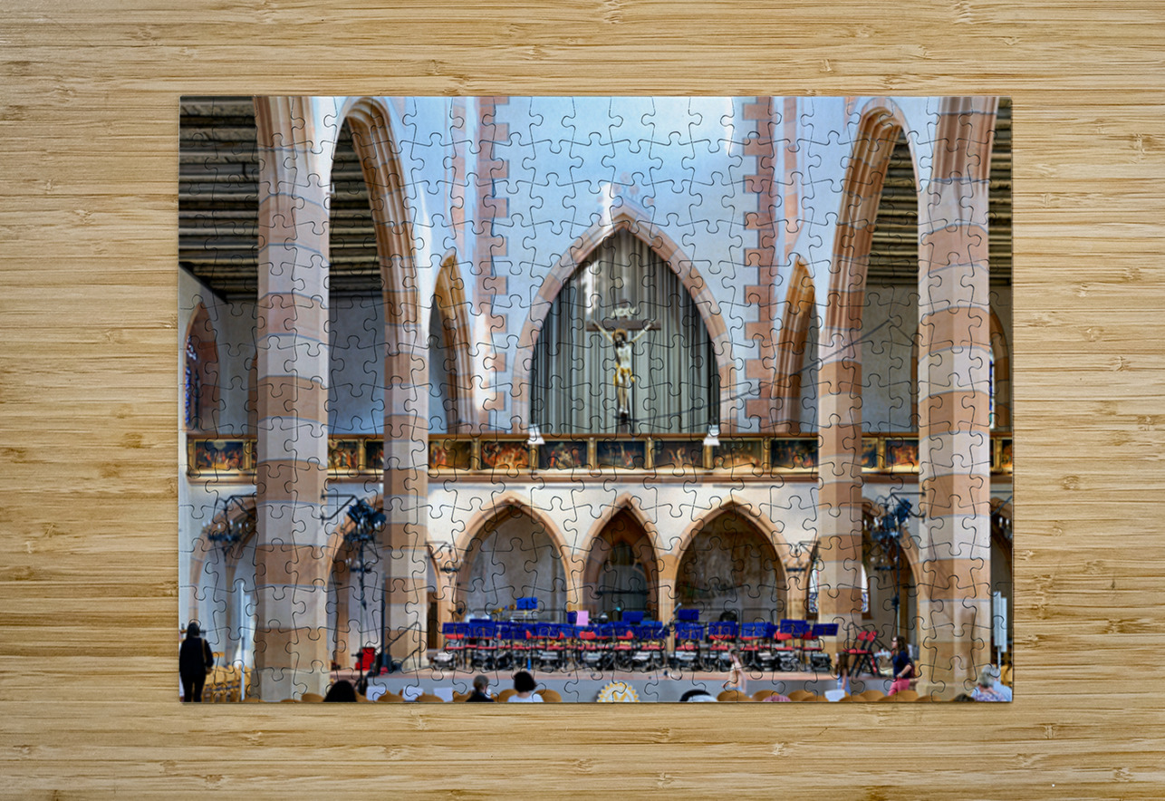 Concert setup at Eglise Saint Matthieu in Colmar Alsace Marco Brivio Puzzle printing