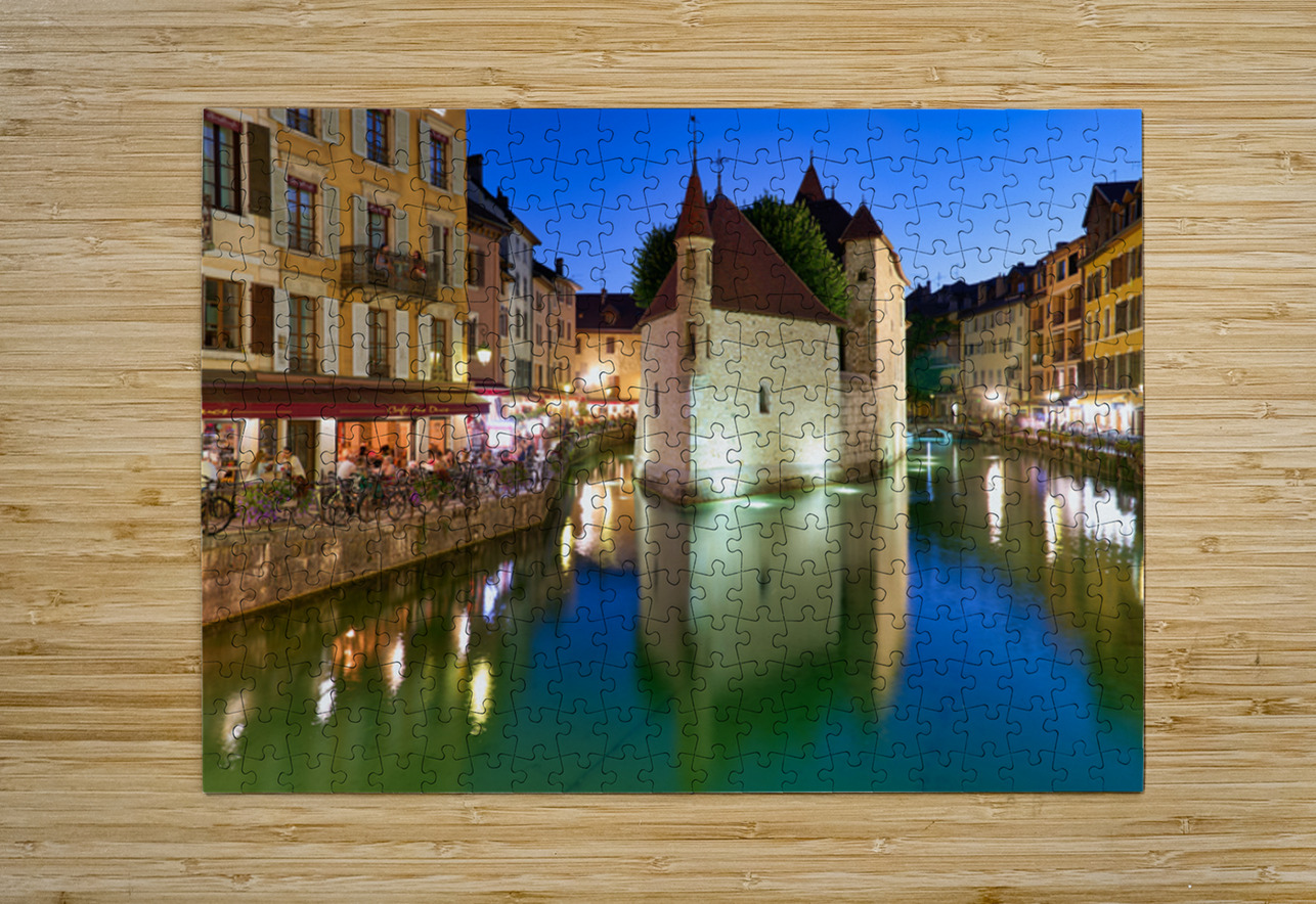 Palais de lIsle and Thiou river during sunset in Annecy Marco Brivio Puzzle printing