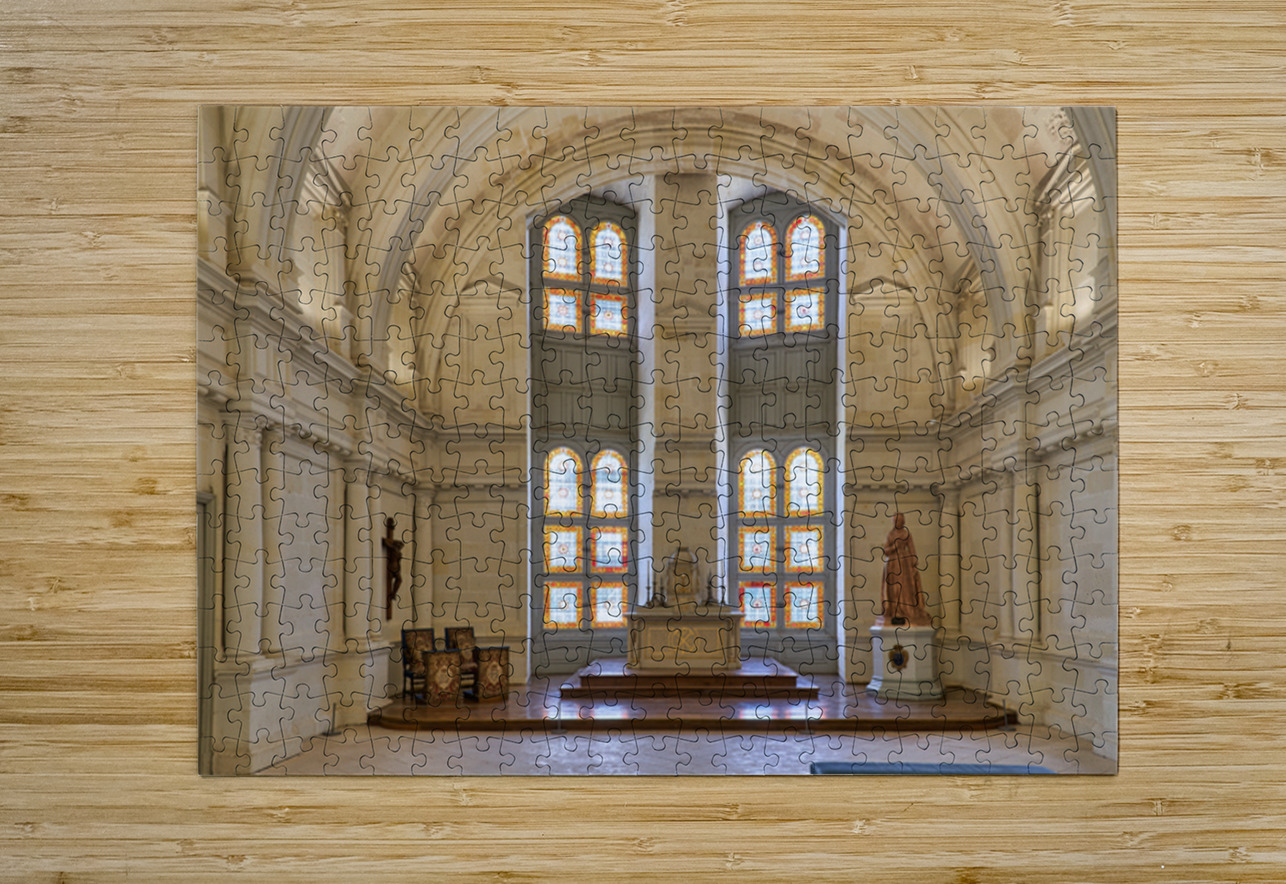 Visit chapel in Chateau de Chambord in France for quiet reflecti Marco Brivio Puzzle printing