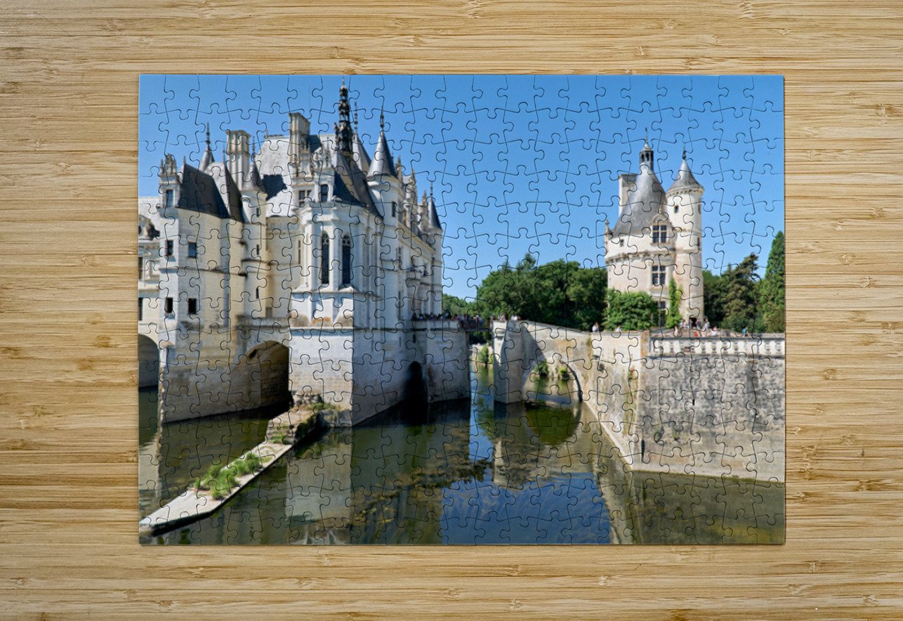 Visit Chenonceau Castle in France along the river Marco Brivio Puzzle printing