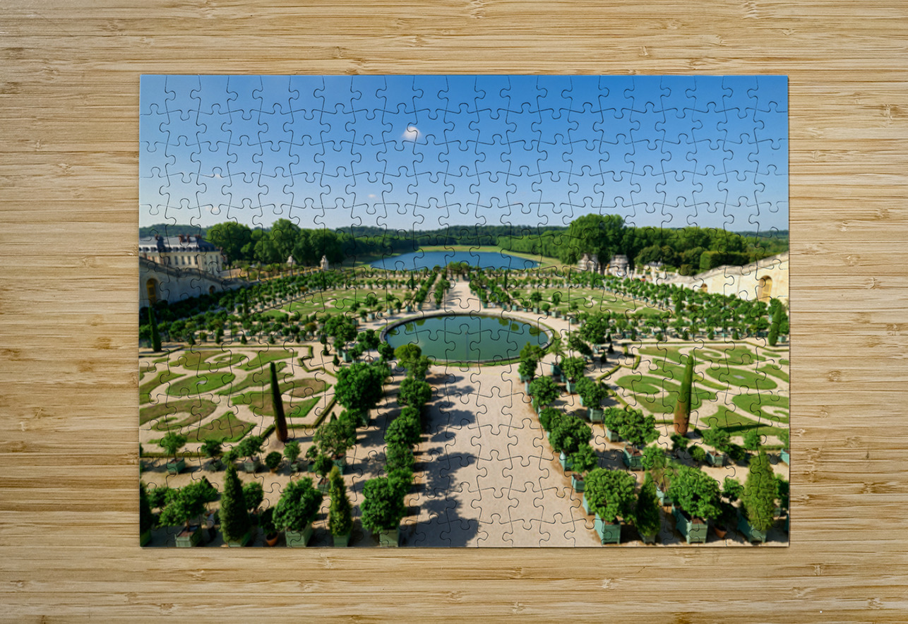 View of the gardens at Palace of Versailles in Paris France Marco Brivio Puzzle printing
