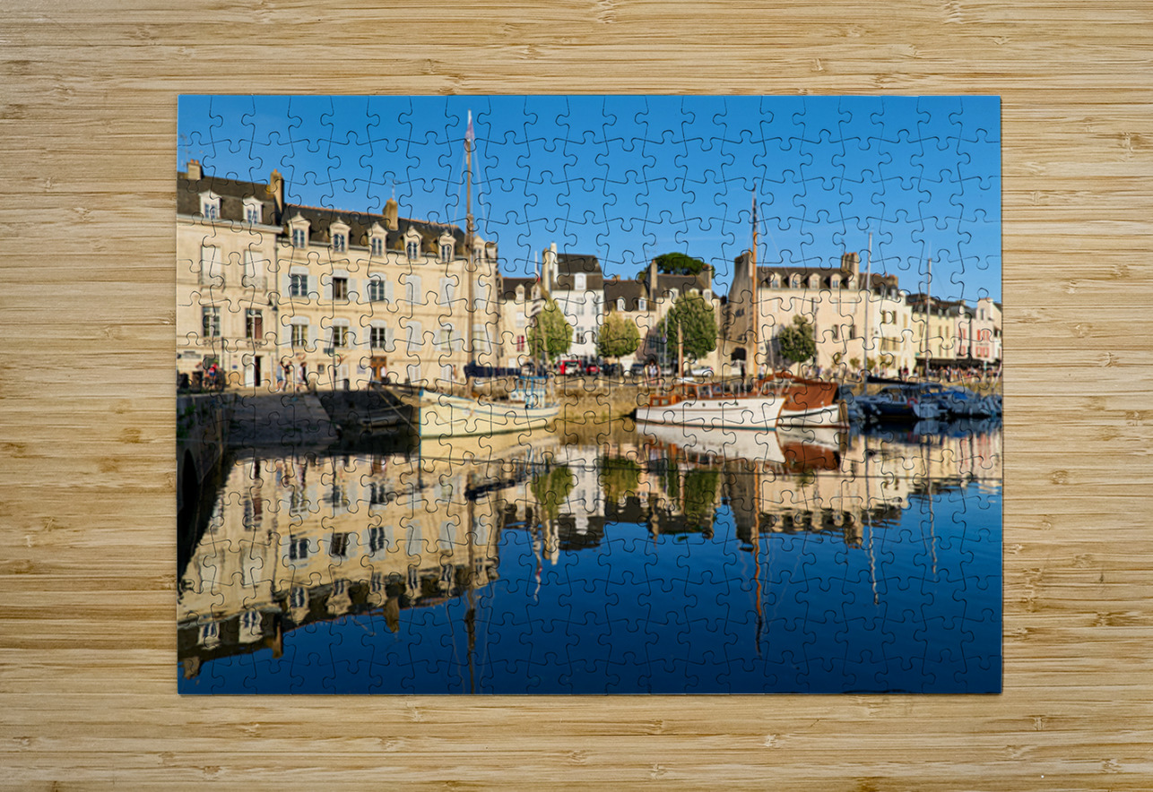 Boats moored at the port of Vannes in Brittany France during day Marco Brivio Puzzle printing