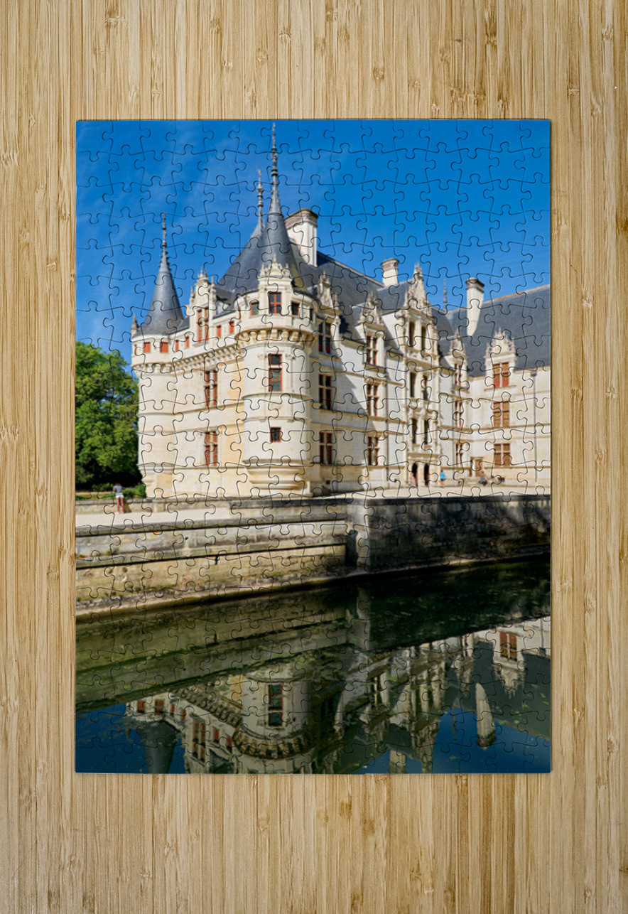 Chateau dAzay le Rideau in Loire Valley France near the water Marco Brivio Puzzle printing