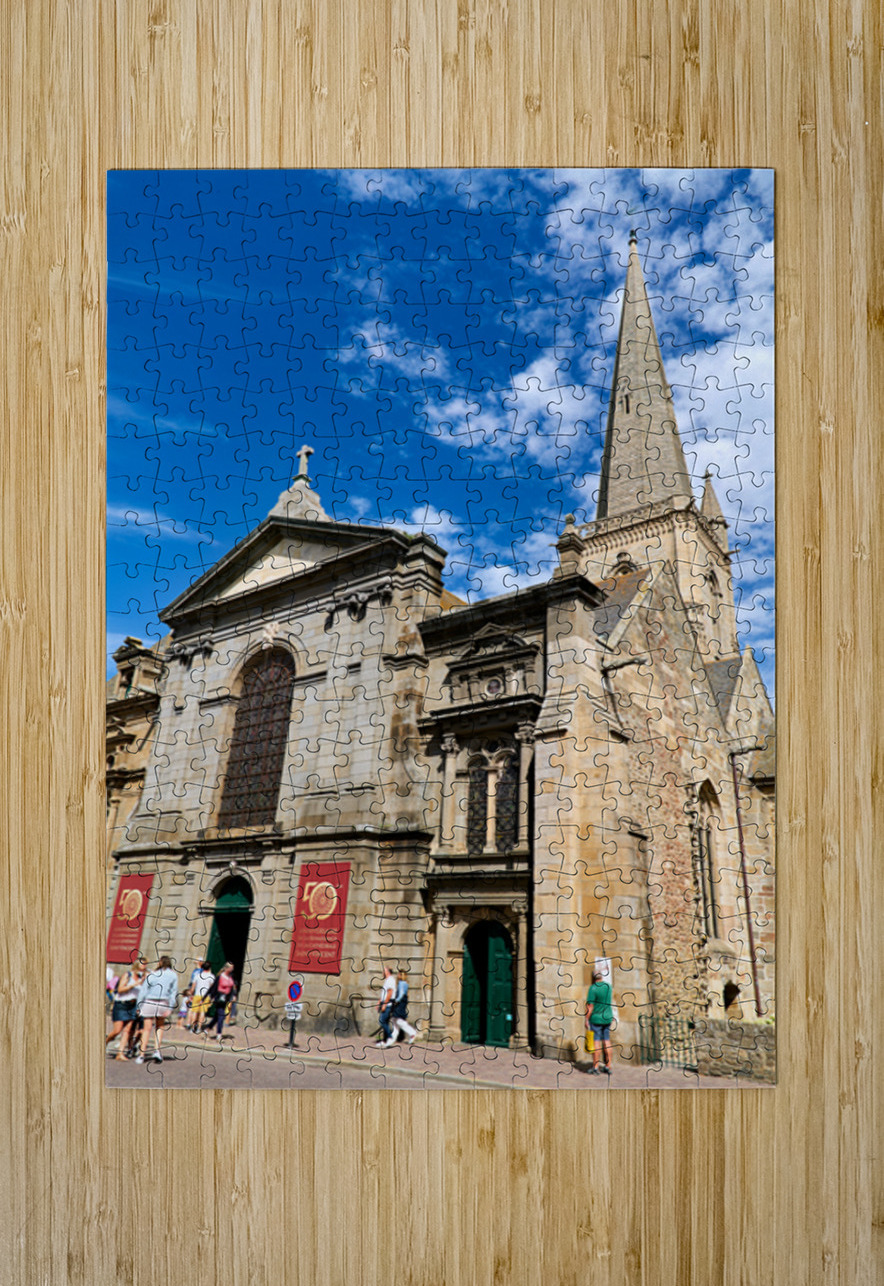Explore cathedral saint vincent in saint malo brittany france Marco Brivio Puzzle printing