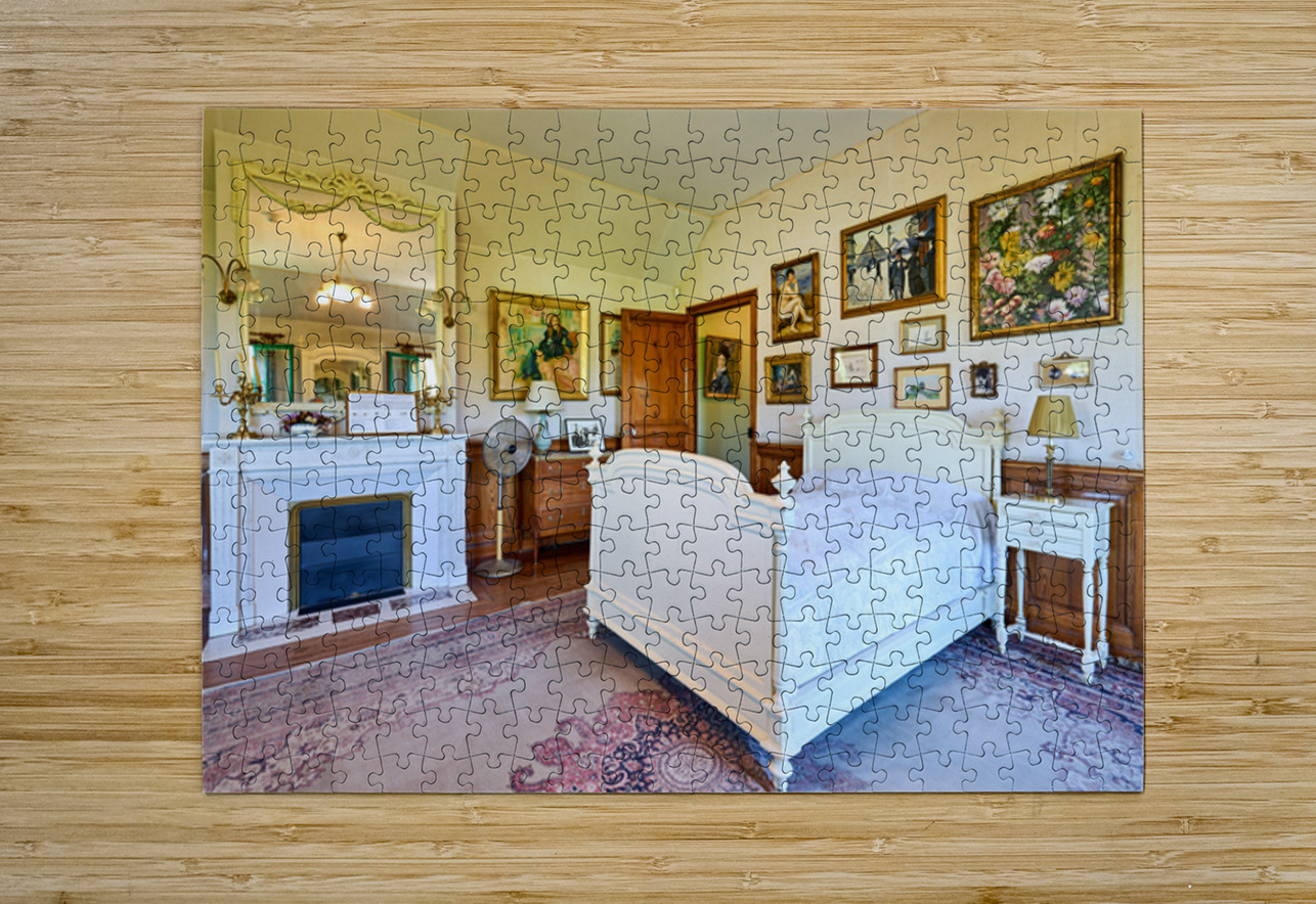 Visit to Monets house in Giverny Normandy with bright room dec Marco Brivio Puzzle printing