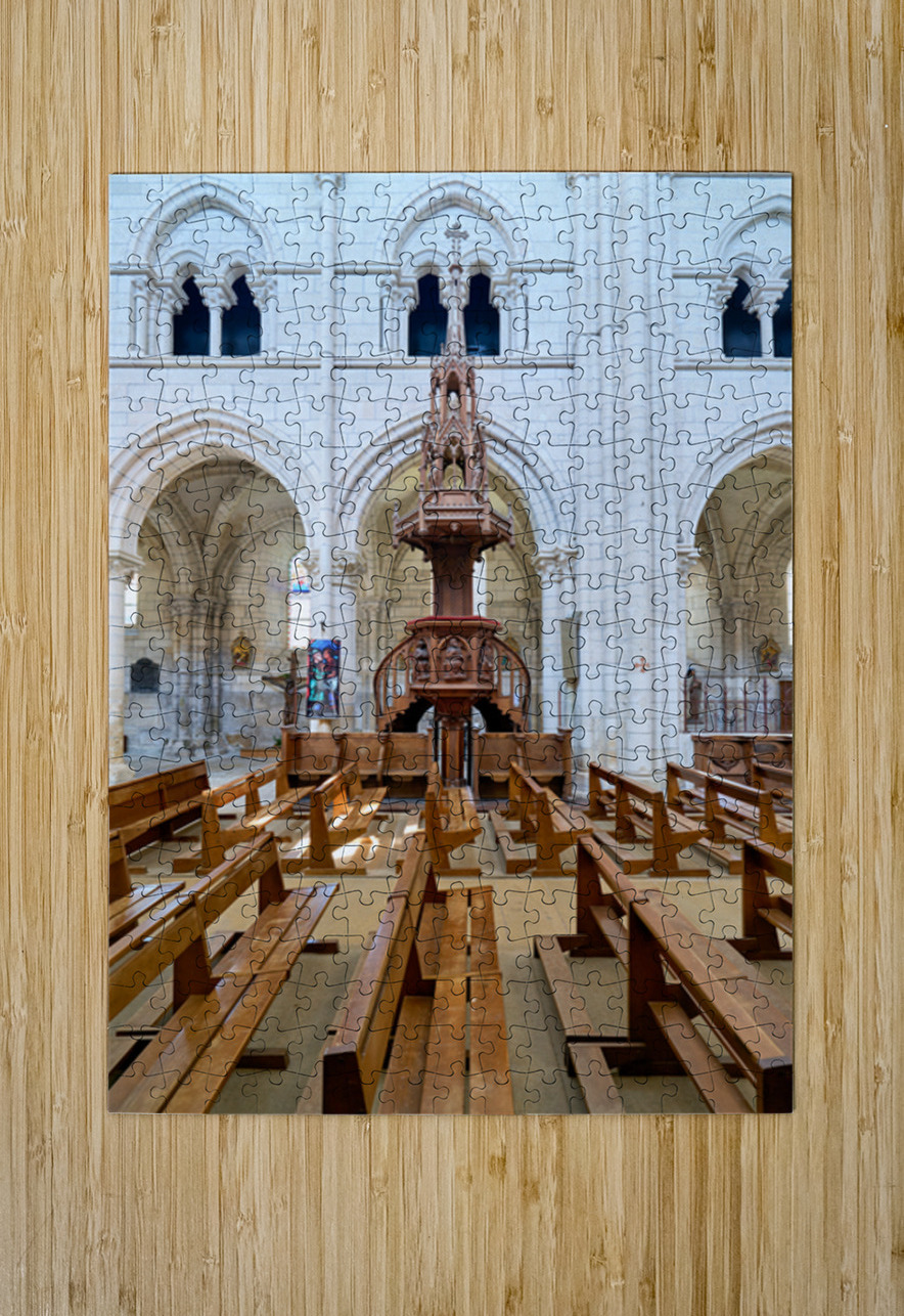 Collegiale Saint Martin church in Chablis Burgundy France Marco Brivio Puzzle printing