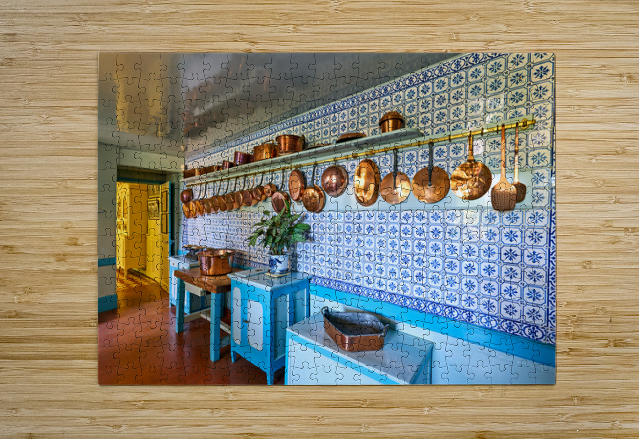 Explore the kitchen in Monets house at Giverny in Normandy Fran Marco Brivio Puzzle printing