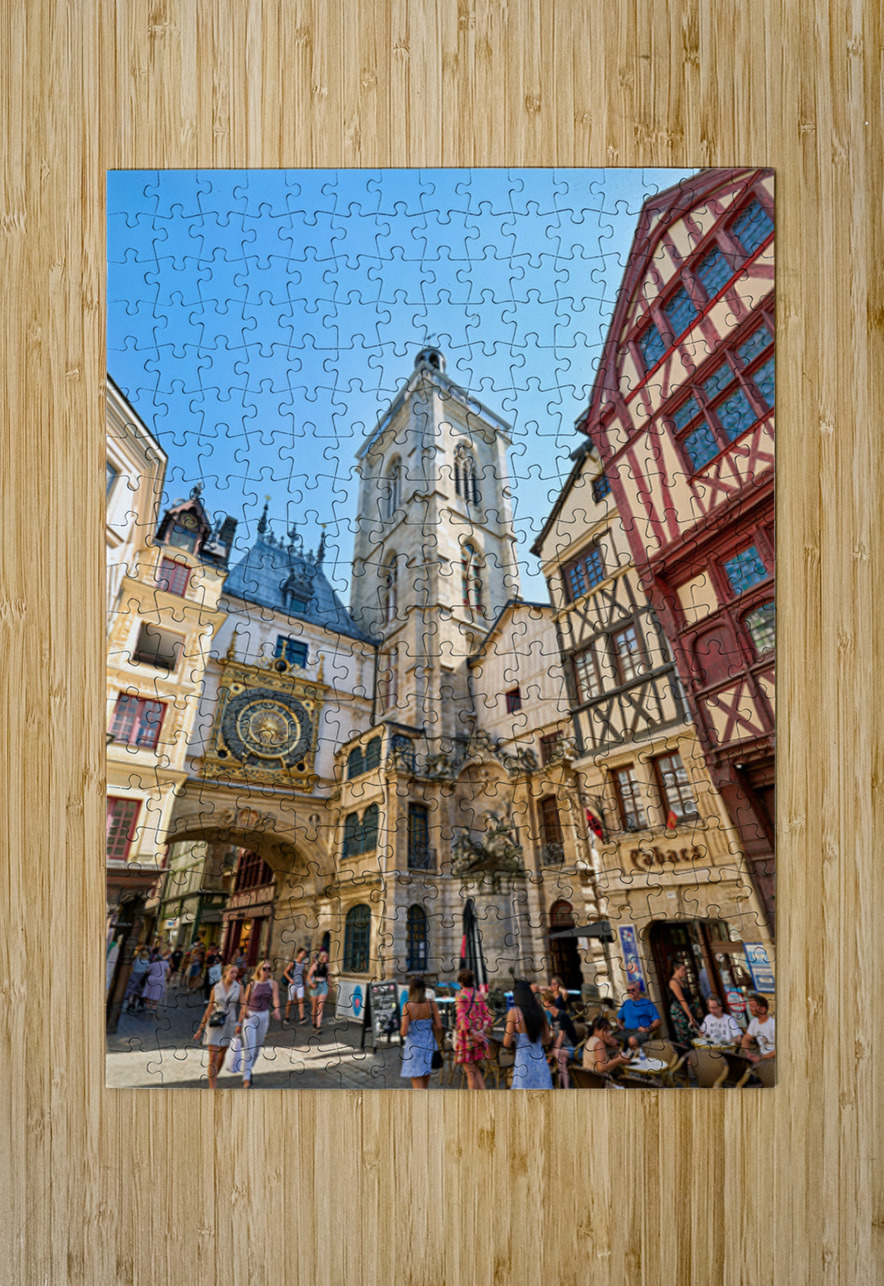 Explore rouen and the great clock of normandy Marco Brivio Puzzle printing