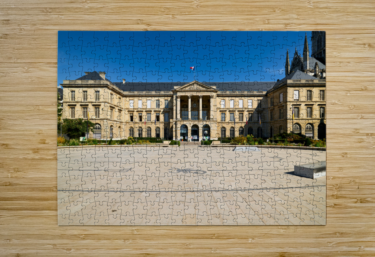 Rouen Town Hall in Normandy with clear blue sky Marco Brivio Puzzle printing