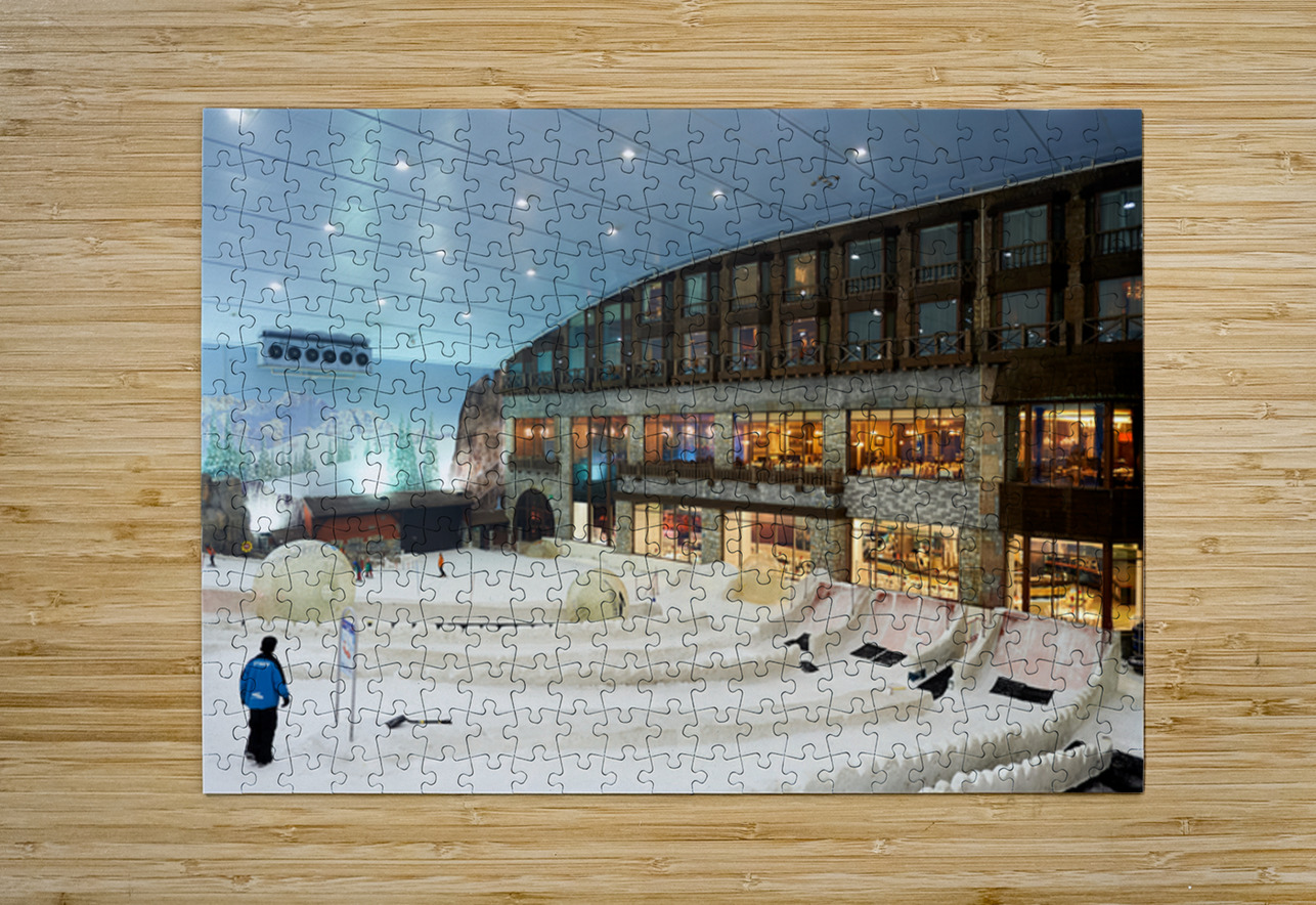 Indoor ski resort offers fun activities in Dubai UAE Marco Brivio Puzzle printing