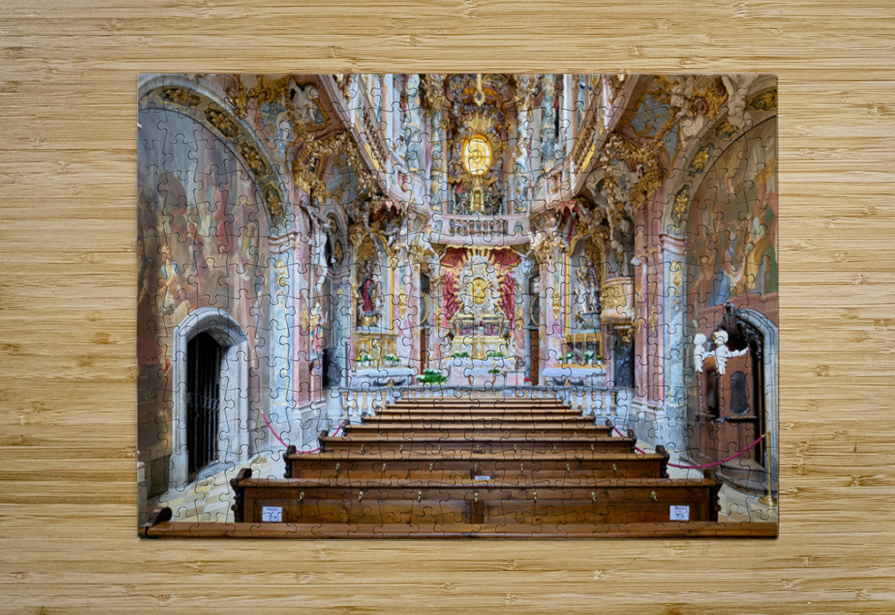 St. Johann Nepomuk in Asam Church located in Munich Germany Marco Brivio Puzzle printing