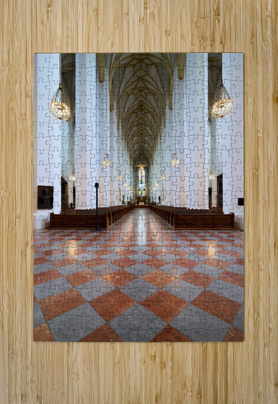 Explore the interior of Frauenkirche cathedral in Munich German Marco Brivio Puzzle printing