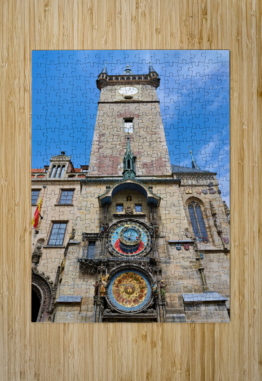 Historic Prague Astronomical Clock on Old Town Hall Tower. Marco Brivio Puzzle printing