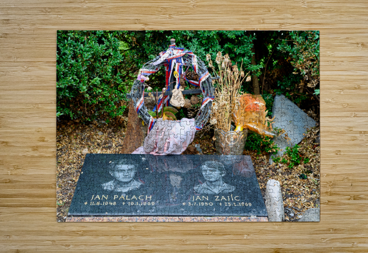Memorial for Czech heroes Jan Palach and Jan Zajíc. Marco Brivio Puzzle printing